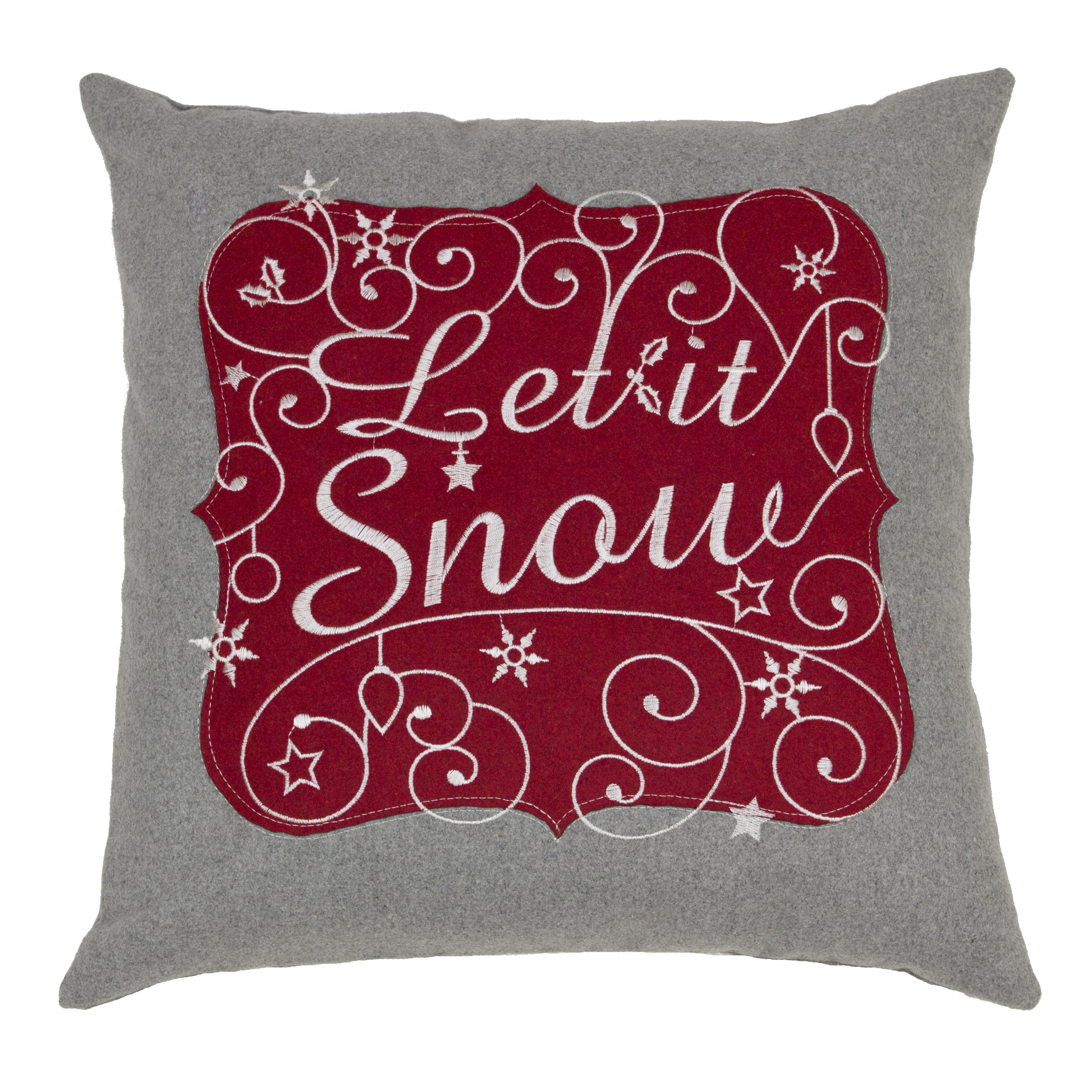 belfield furnishings christmas felt let it snow cushion belfield furnishings christmas felt let it snow cushion