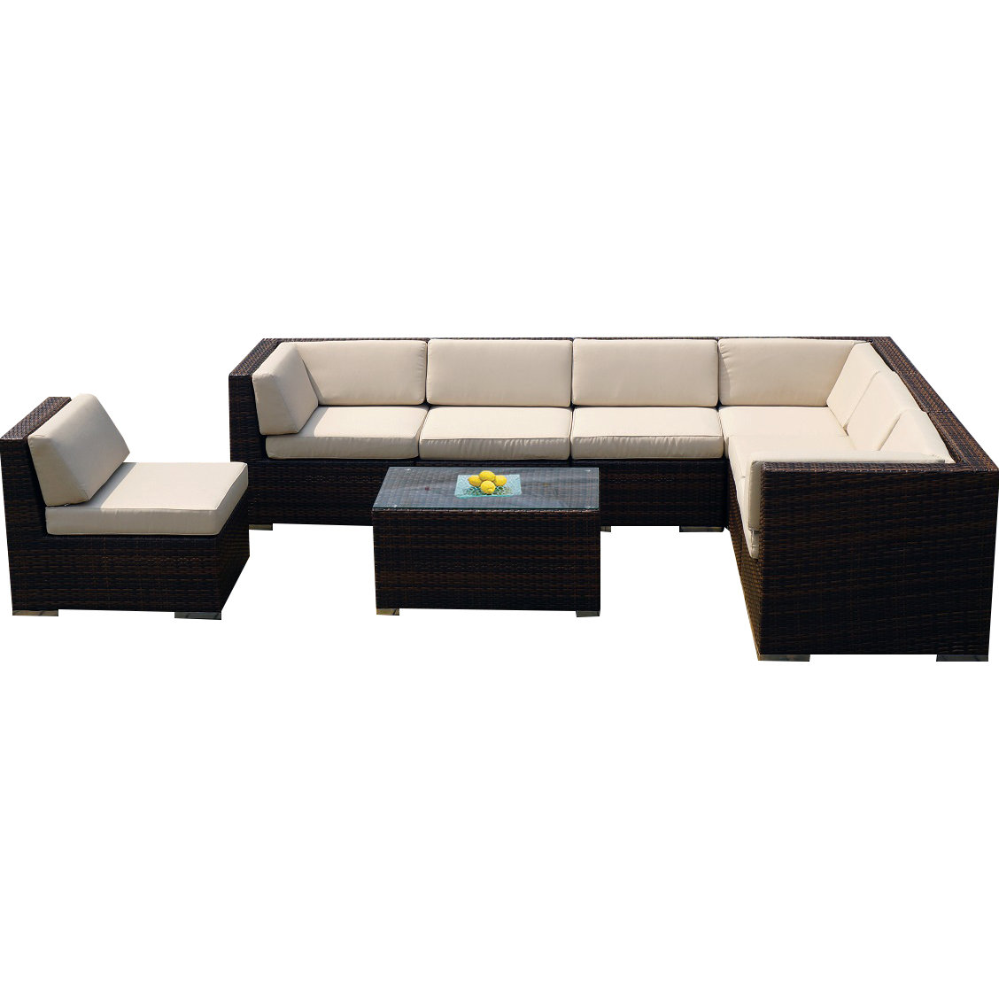 Ohana Depot 8 Piece Seating Group with Cushions & Reviews Wayfair