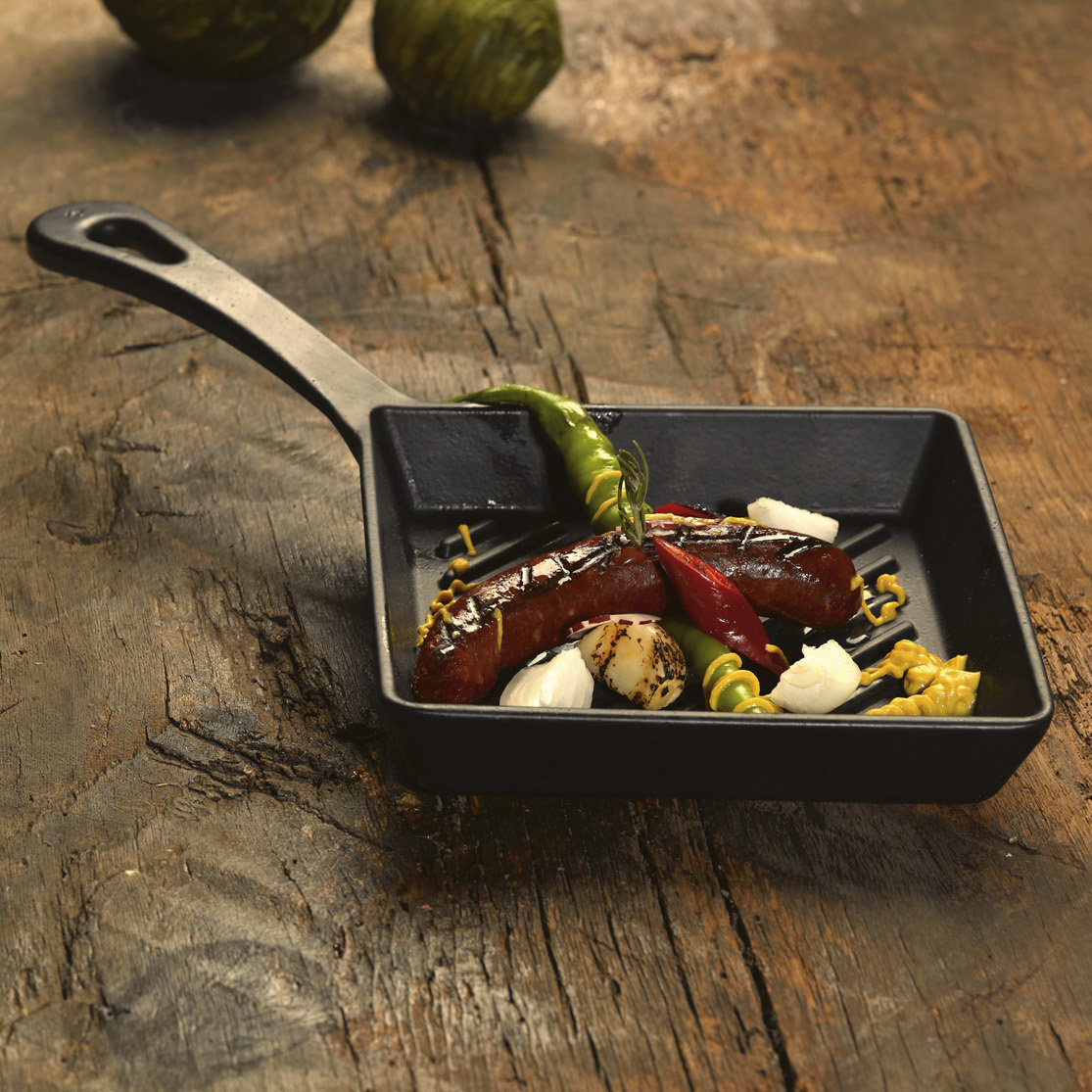 Lava Cookware ECO Enameled CastIron 6" Square Grill Pan & Reviews