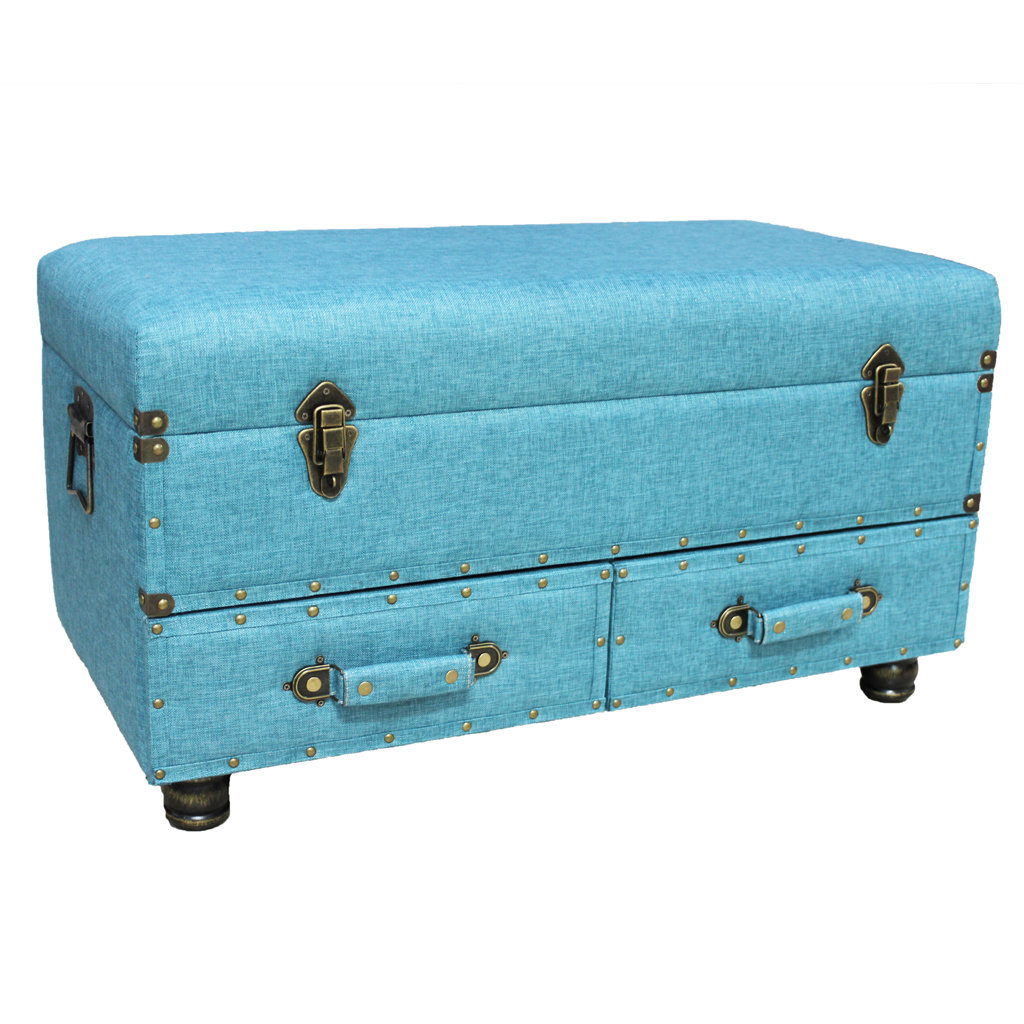 River of Goods Linen Layton Storage Trunk Wayfair