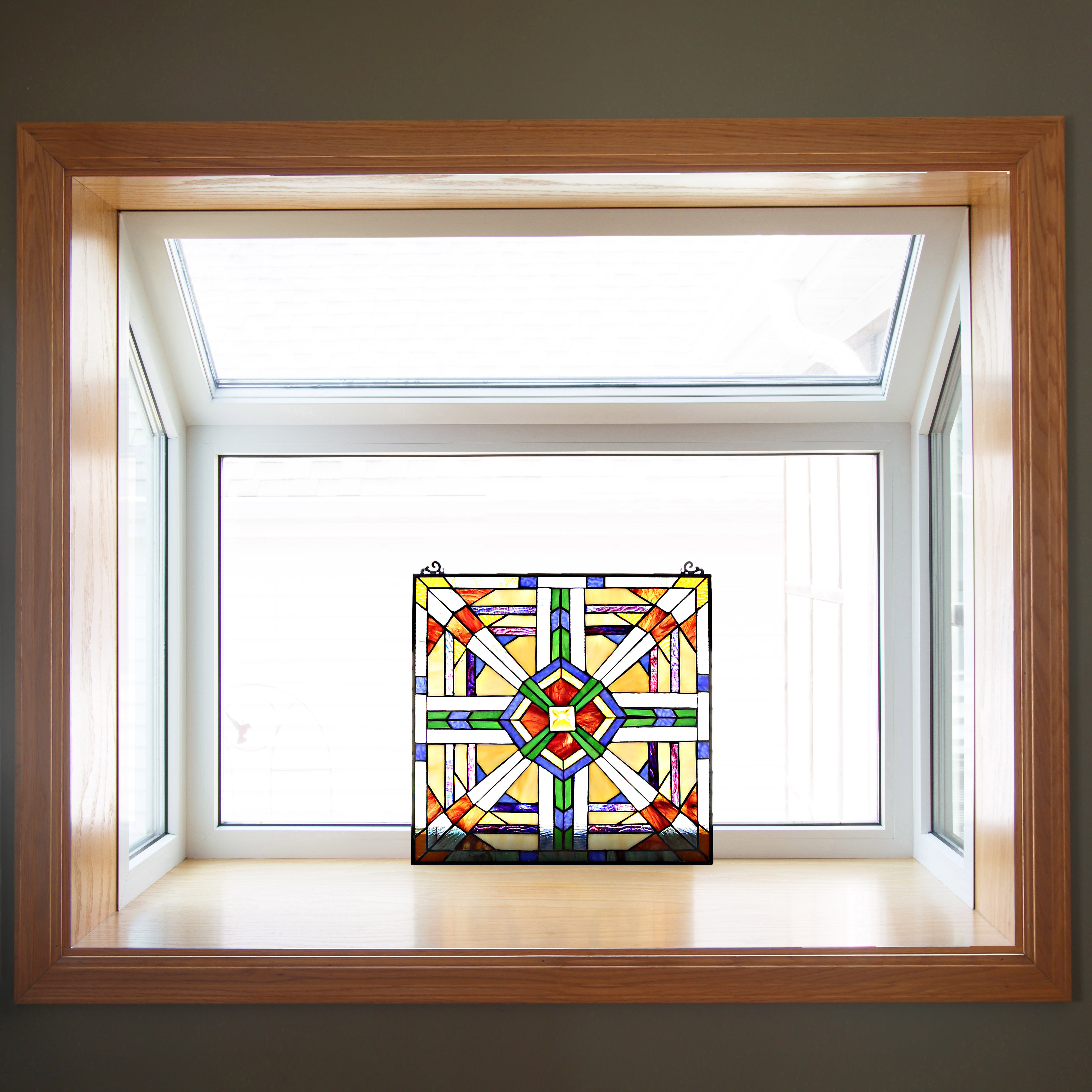 River of Goods Mission Southwest Stained Glass Window Panel Wayfair