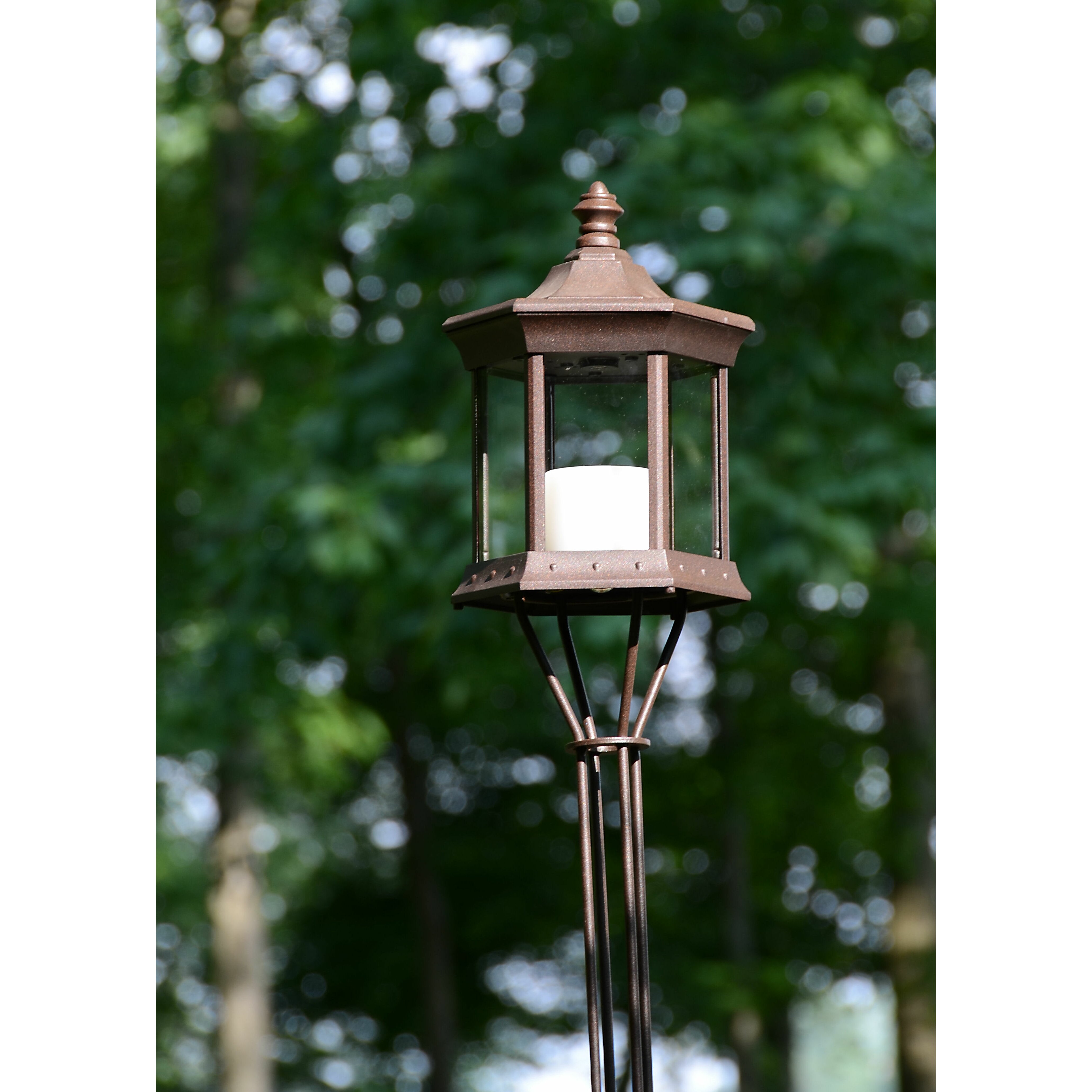 Starlite Solar Lantern Glass Tiki Torch & Reviews | Wayfair