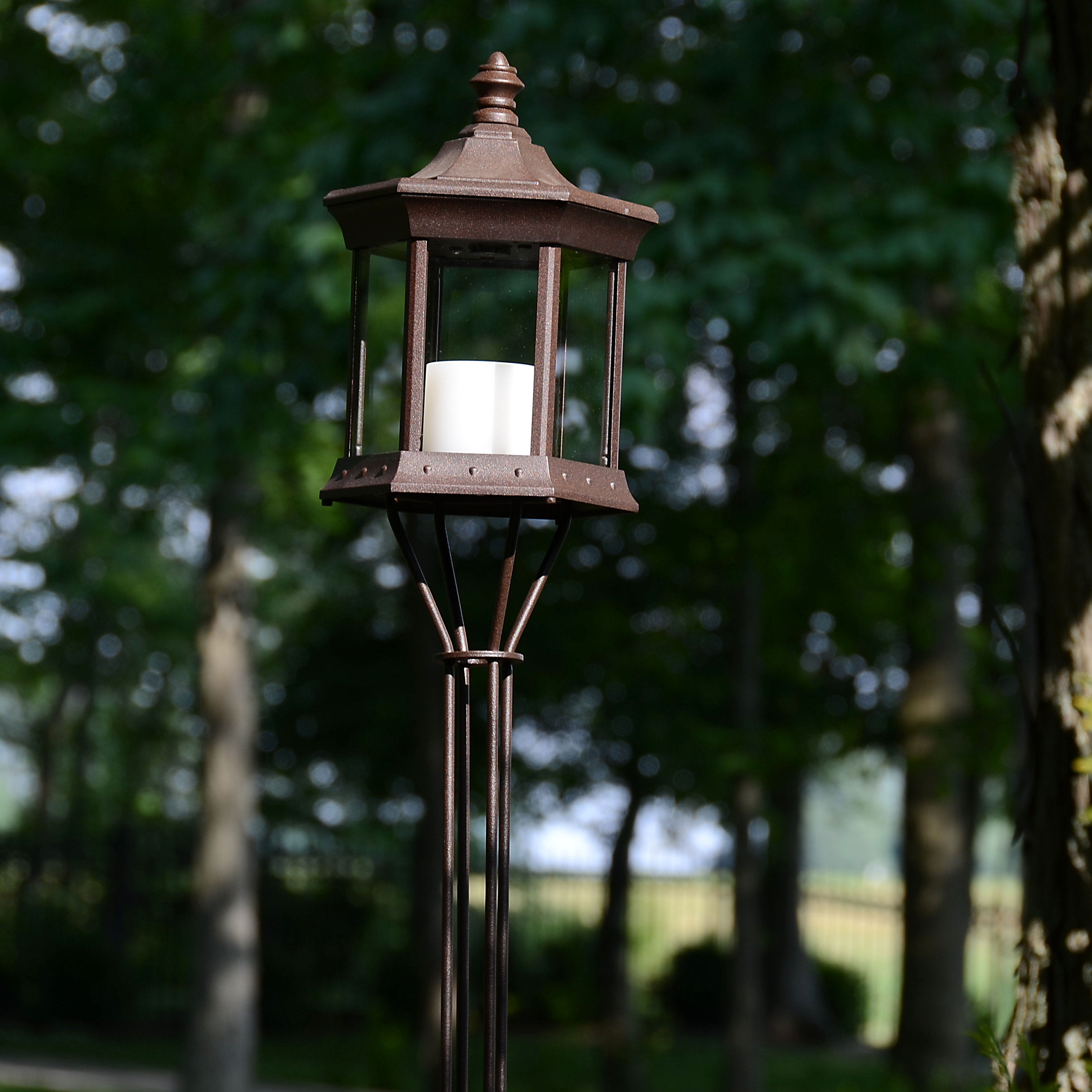 Starlite Solar Lantern Glass Tiki Torch & Reviews Wayfair
