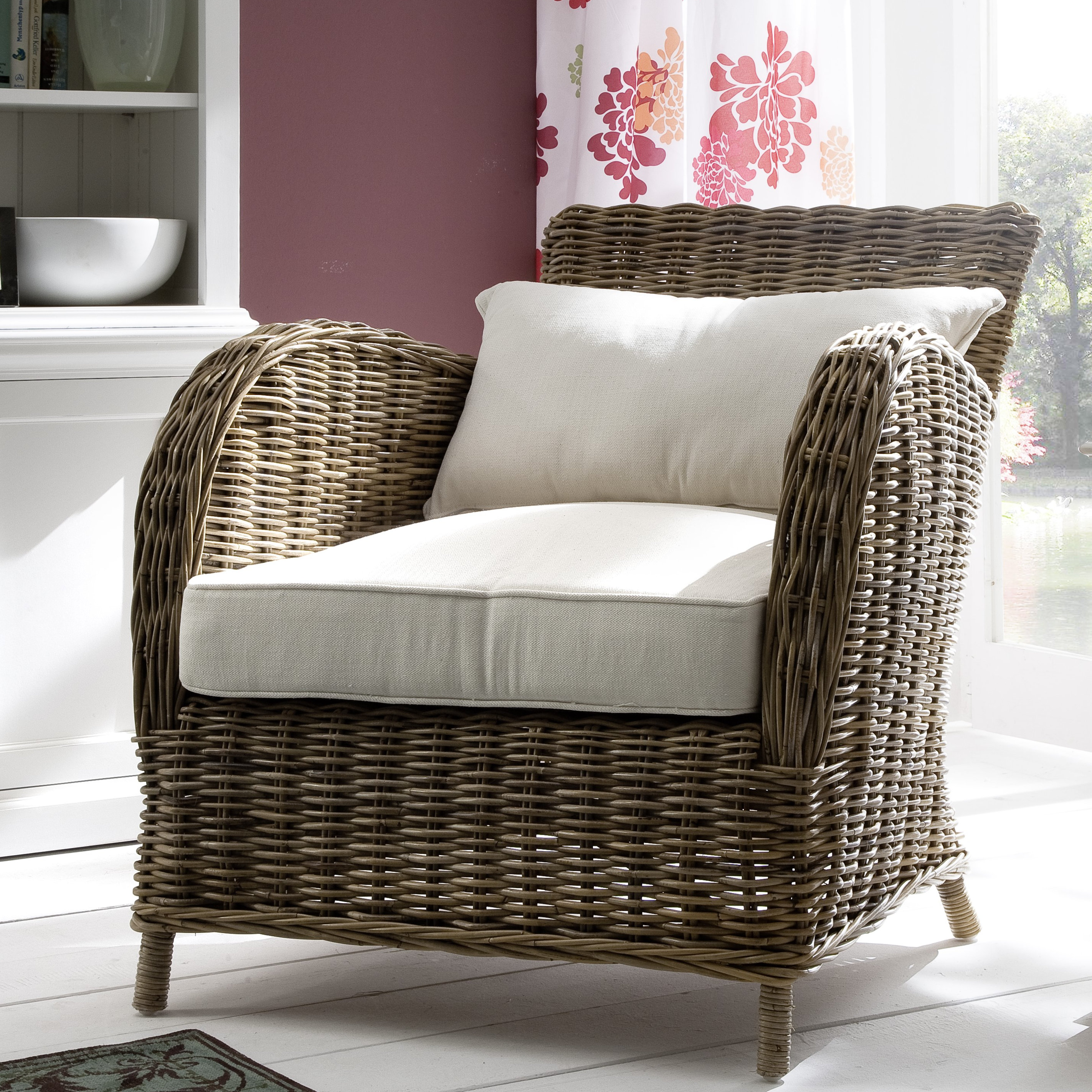 NovaSolo Wickerworks Knight Chair with Cushions & Reviews Wayfair