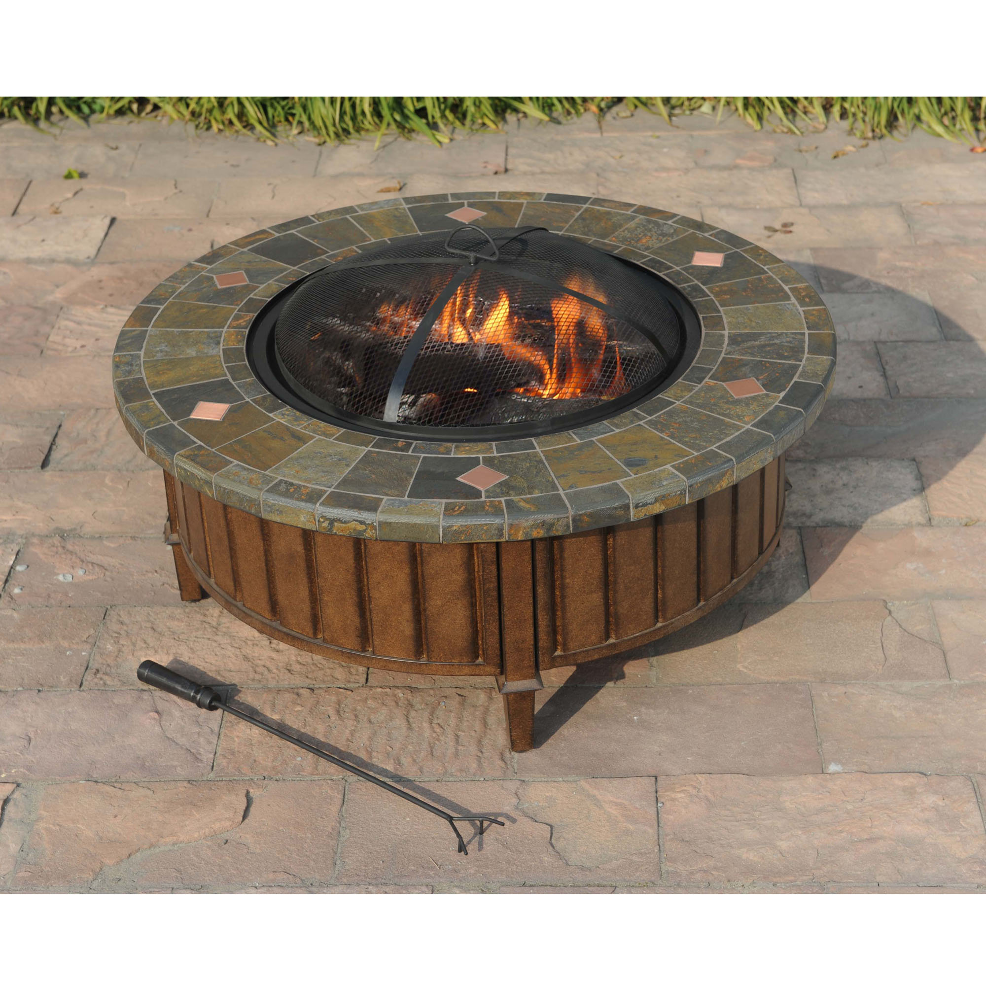 Sunjoy Pecan Fire Pit & Reviews | Wayfair