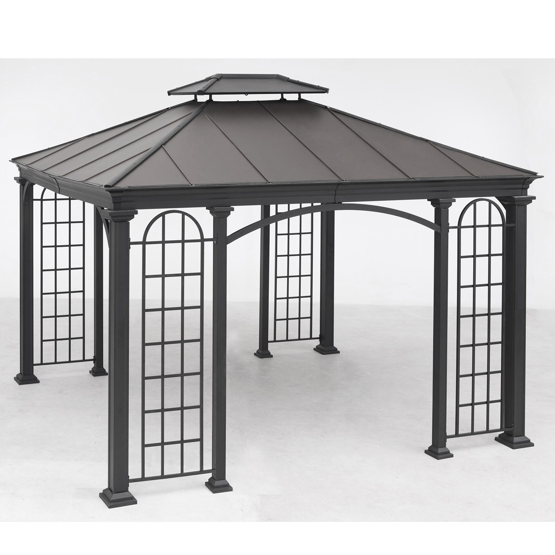 Sunjoy 12 Ft. x 10 Ft. Steel and Aluminum Gazebo Wayfair