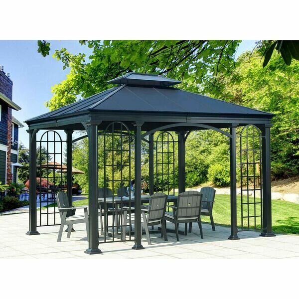 Sunjoy 12 Ft. x 10 Ft. Steel and Aluminum Gazebo Wayfair