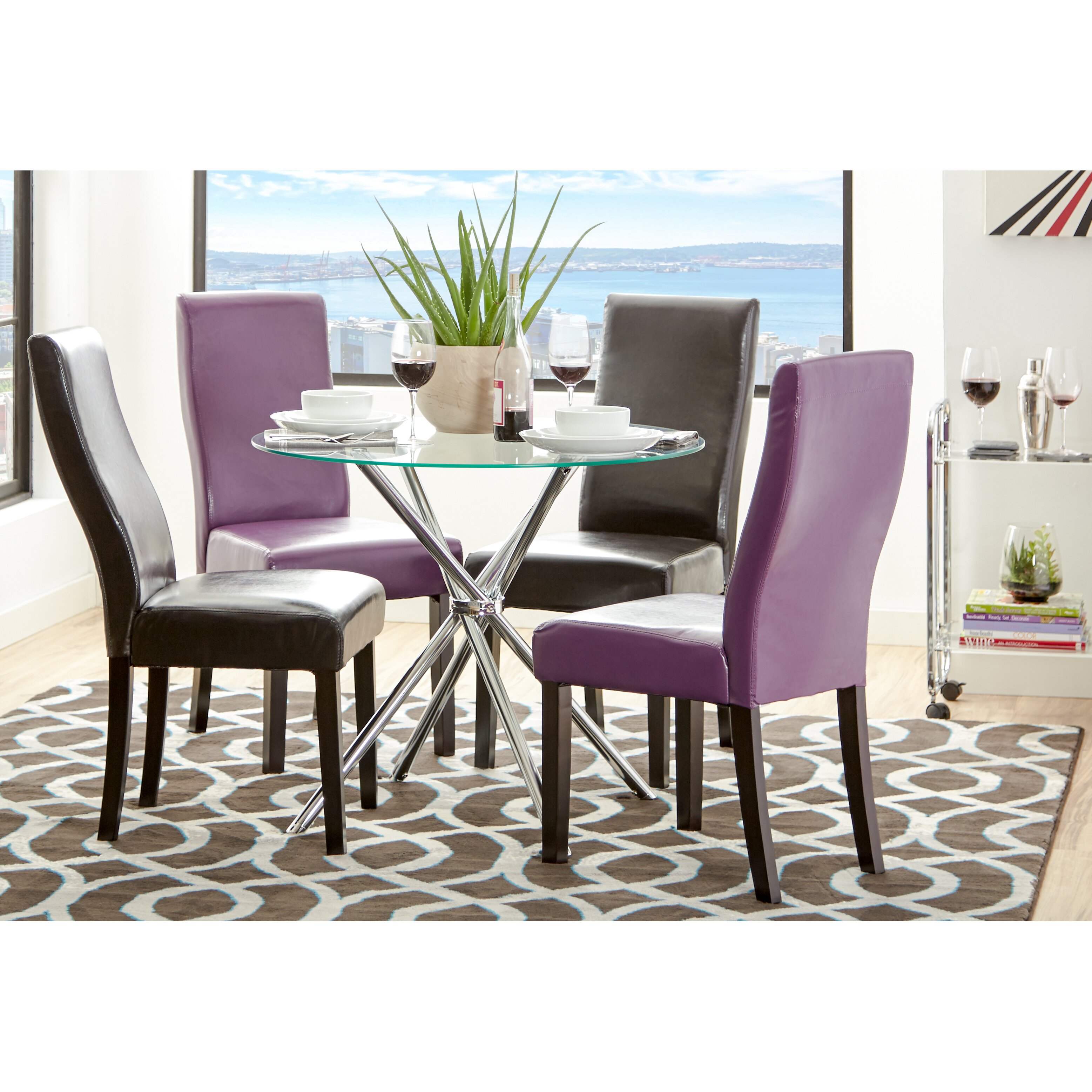 Zipcode™ Design Vince Glass Round Dining Table & Reviews | Wayfair