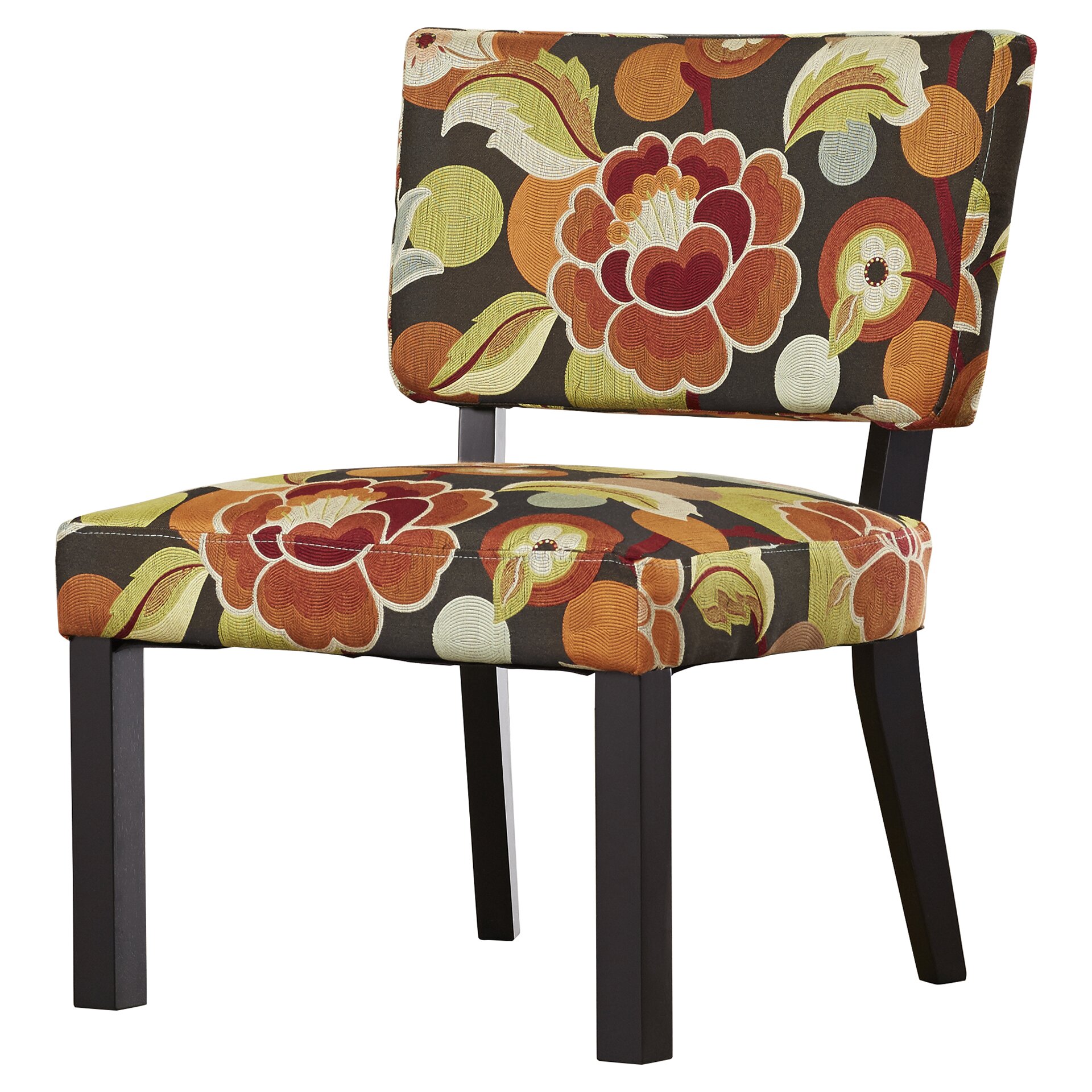 Zipcode™ Design Kaitlyn Floral Print Fabric Slipper Chair & Reviews ...