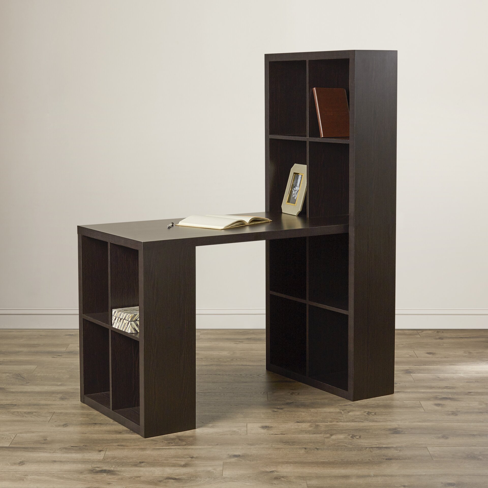 Zipcode™ Design Kayla Writing Desk with Bookcase & Reviews | Wayfair