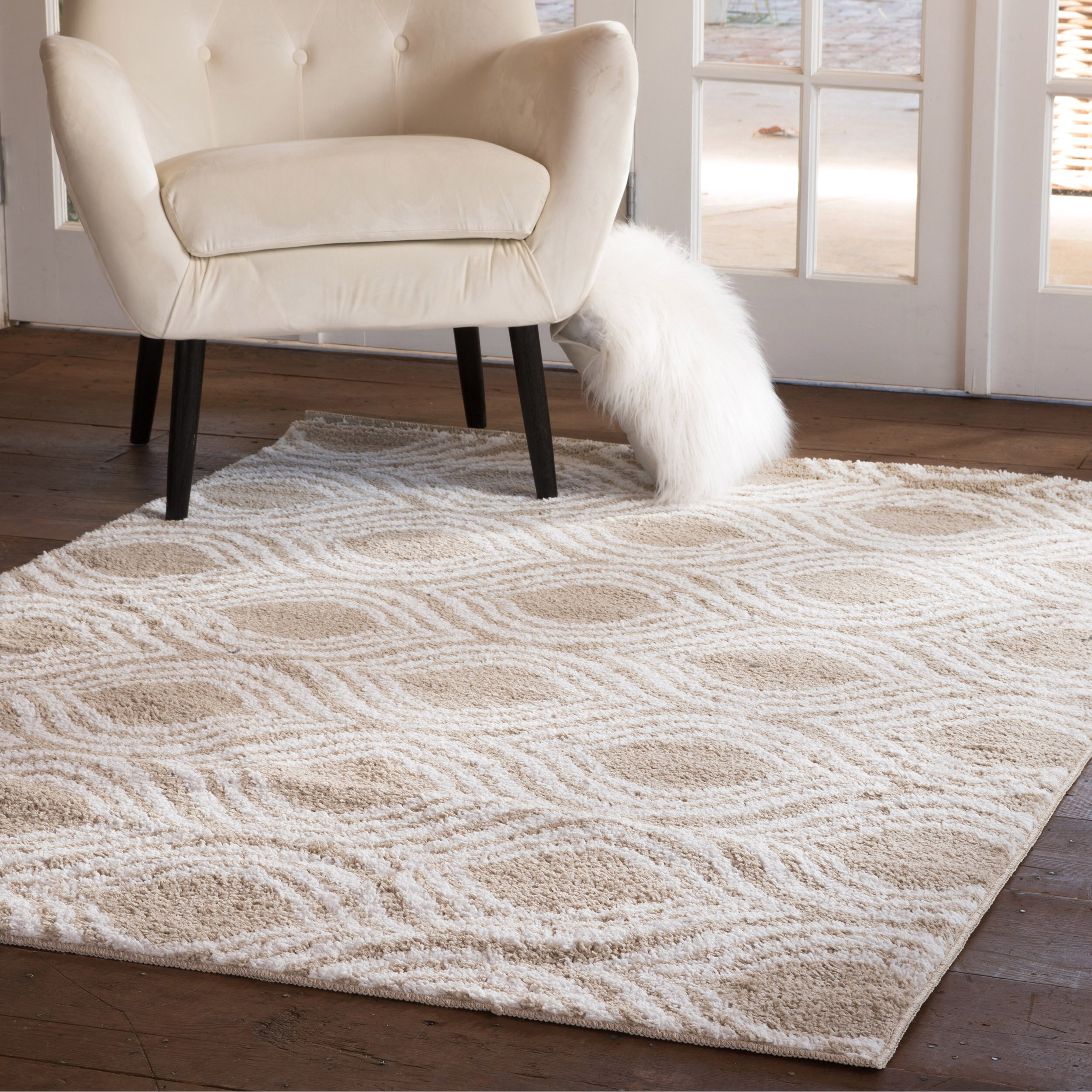 Zipcode™ Design Nannie Beige/White Area Rug & Reviews Wayfair.ca