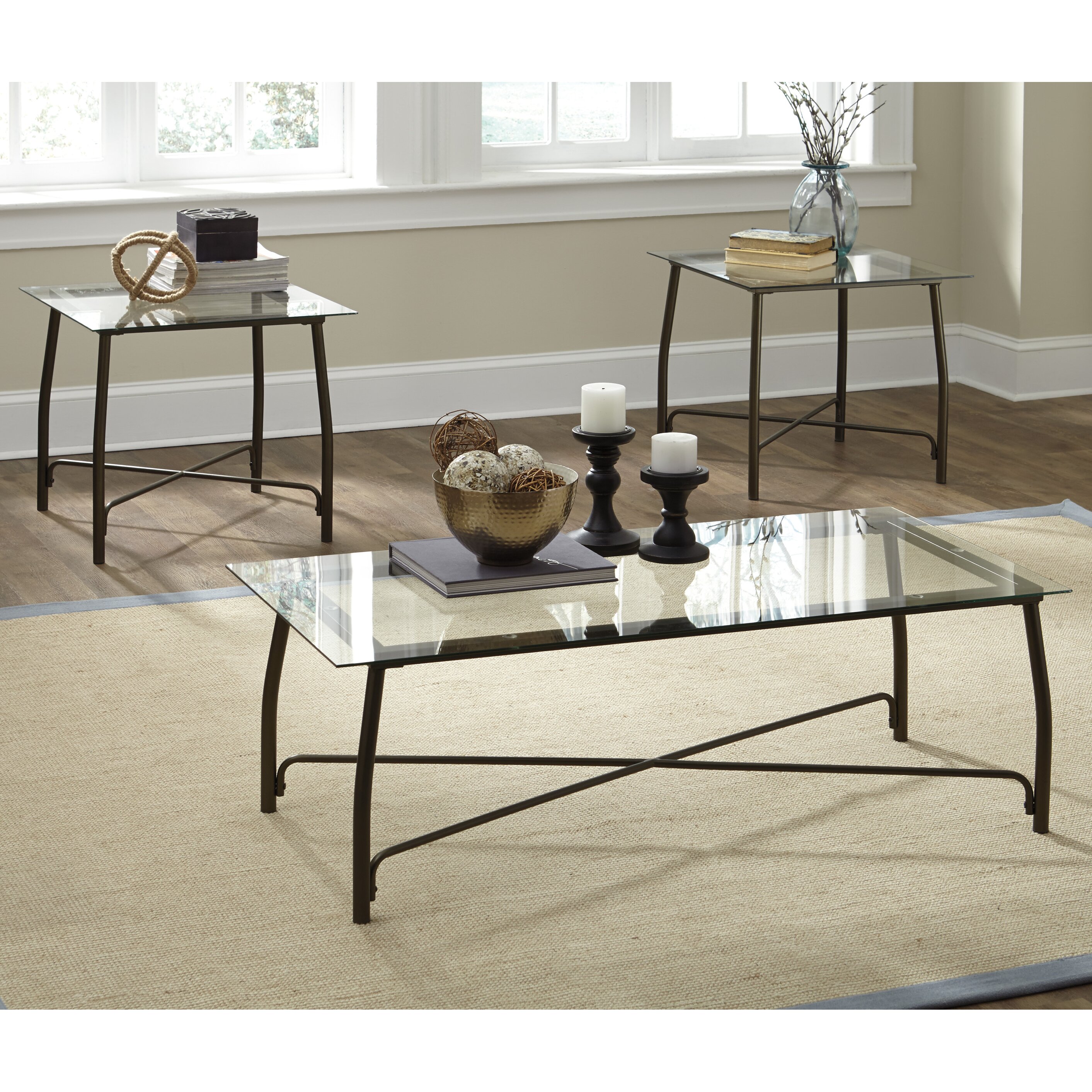 Zipcode Design Ismael 3 Piece Coffee Table Set  Wayfair