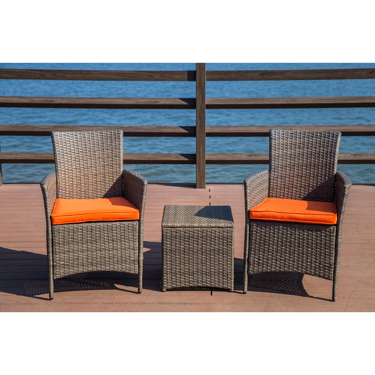 Zipcode™ Design Mike 3 Piece Seating Group with Cushions ...