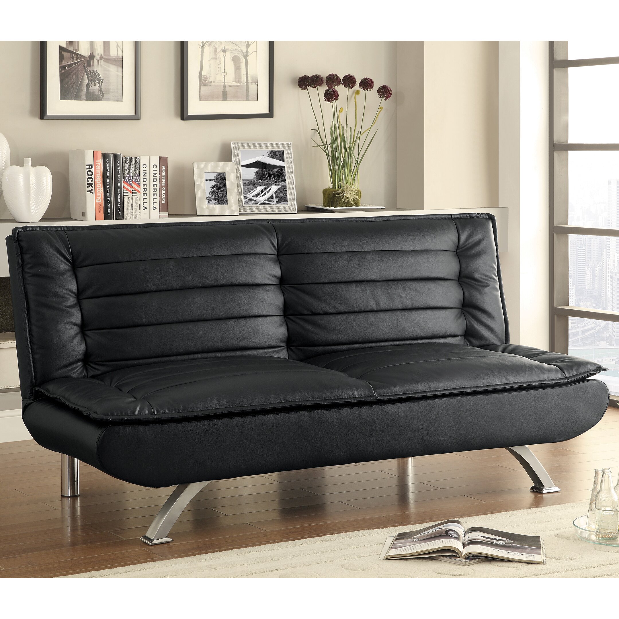 Wildon Home ® Leather Sleeper Sofa & Reviews | Wayfair