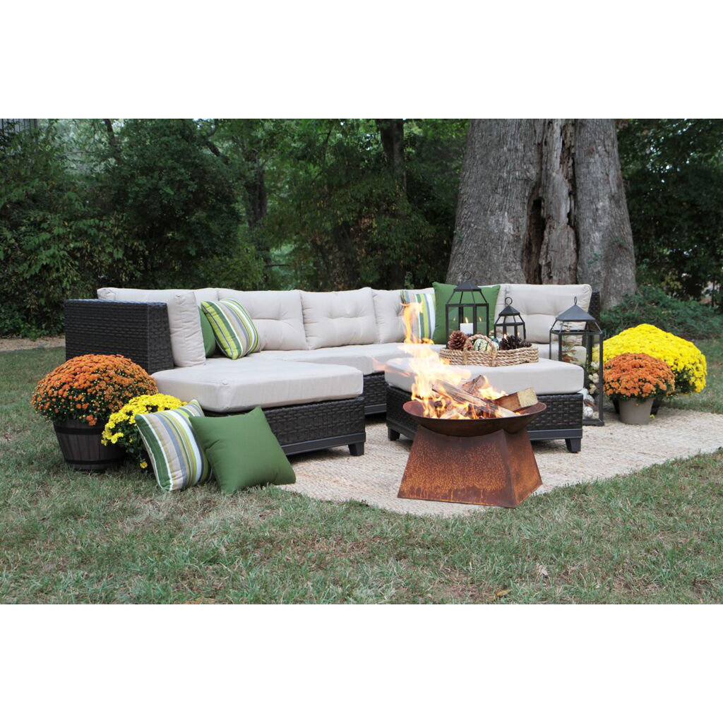 AE Outdoor Hillborough 4 Piece Sectional with Cushions ... AE Outdoor Hillborough 4 Piece Sectional with Cushions ... on Outdoor 4 Piece Sectional id=19039