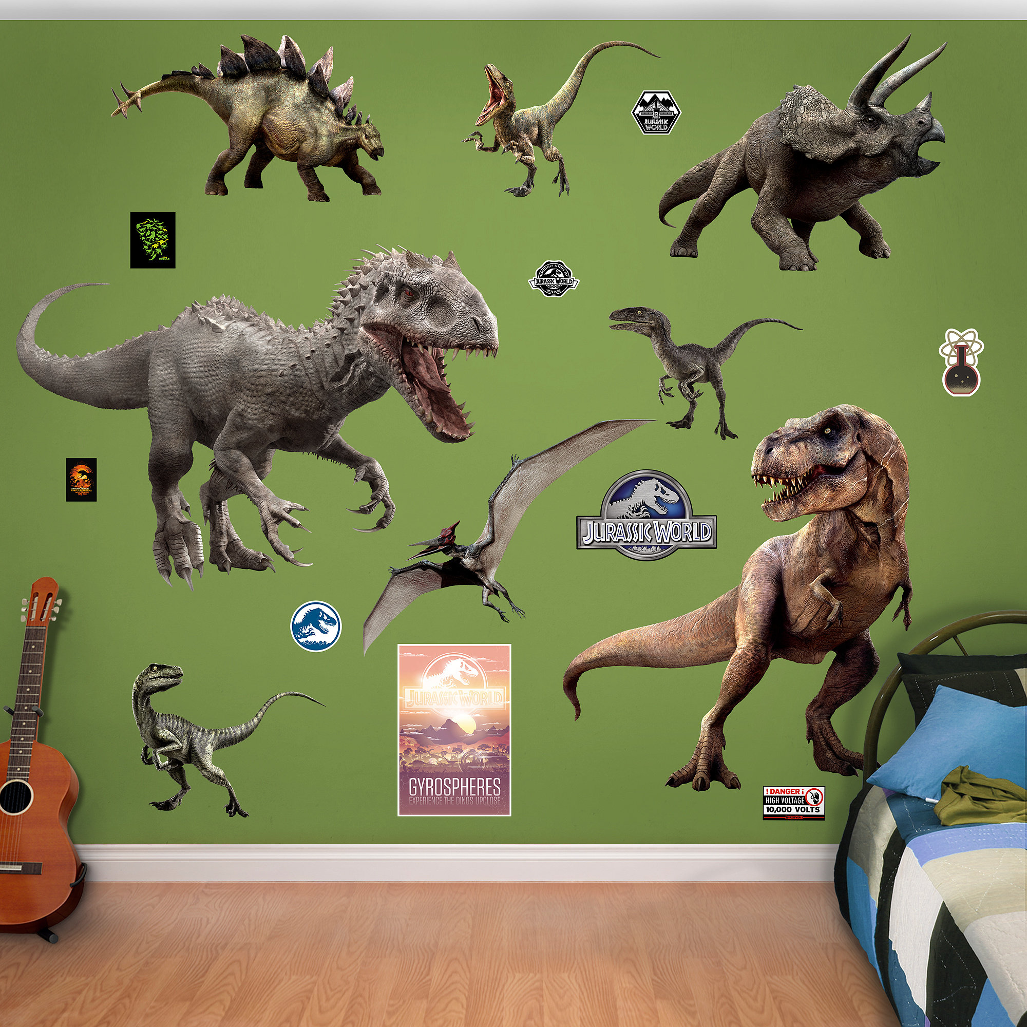 Fathead NBC Universal Jurassic World Dinosaurs Peel and Stick Wall