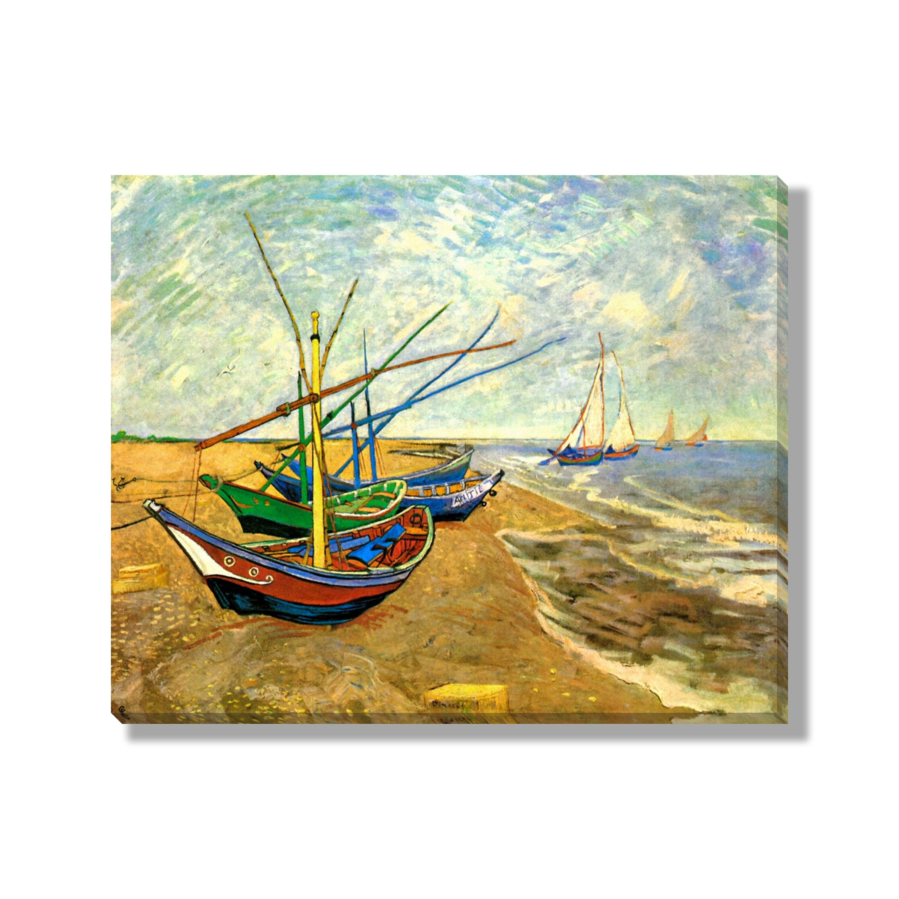 Gallery Direct Classics 'Fishing Boats on the Beach at Saintes-Maries ...