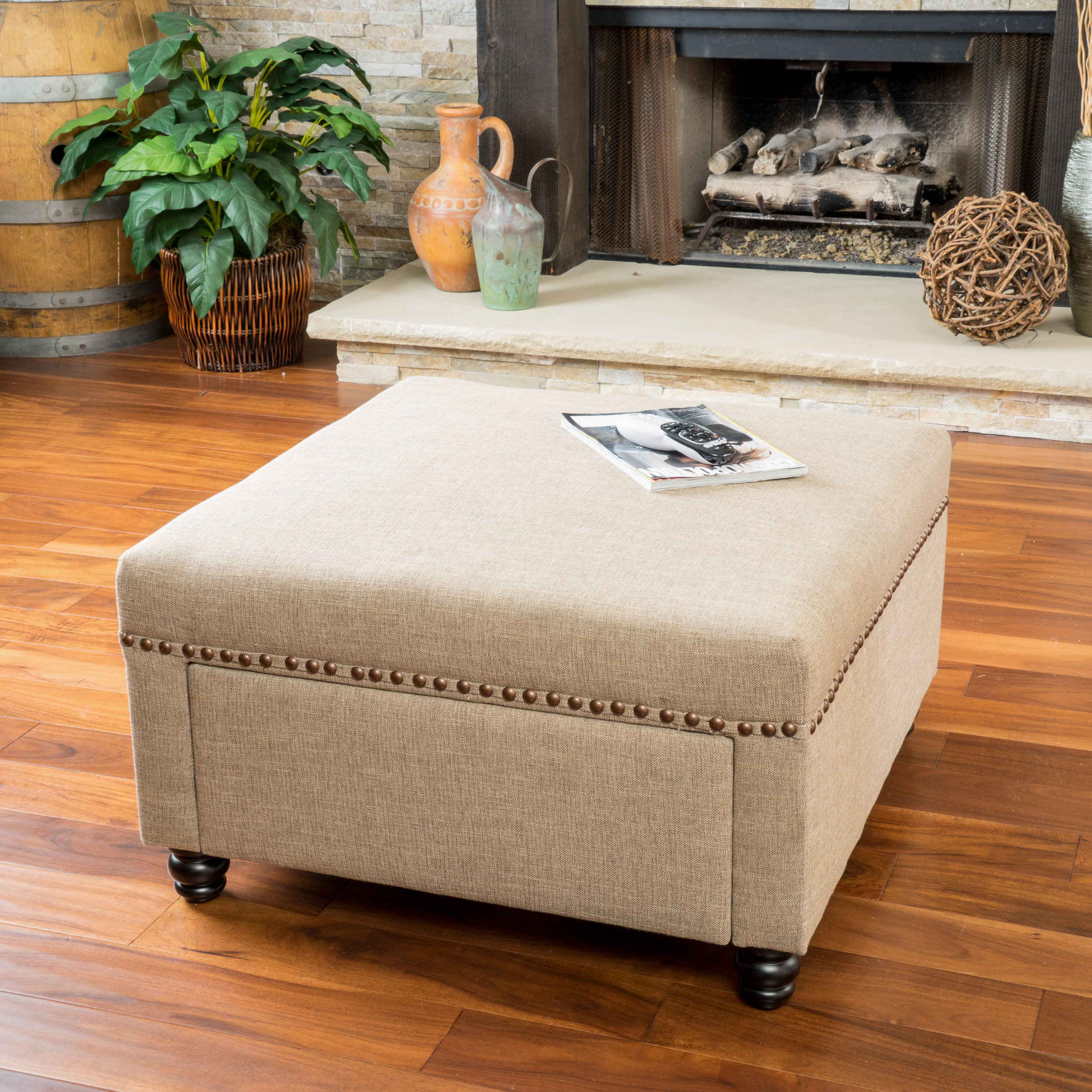 Home Loft Concepts Darby Square Storage Ottoman & Reviews Wayfair