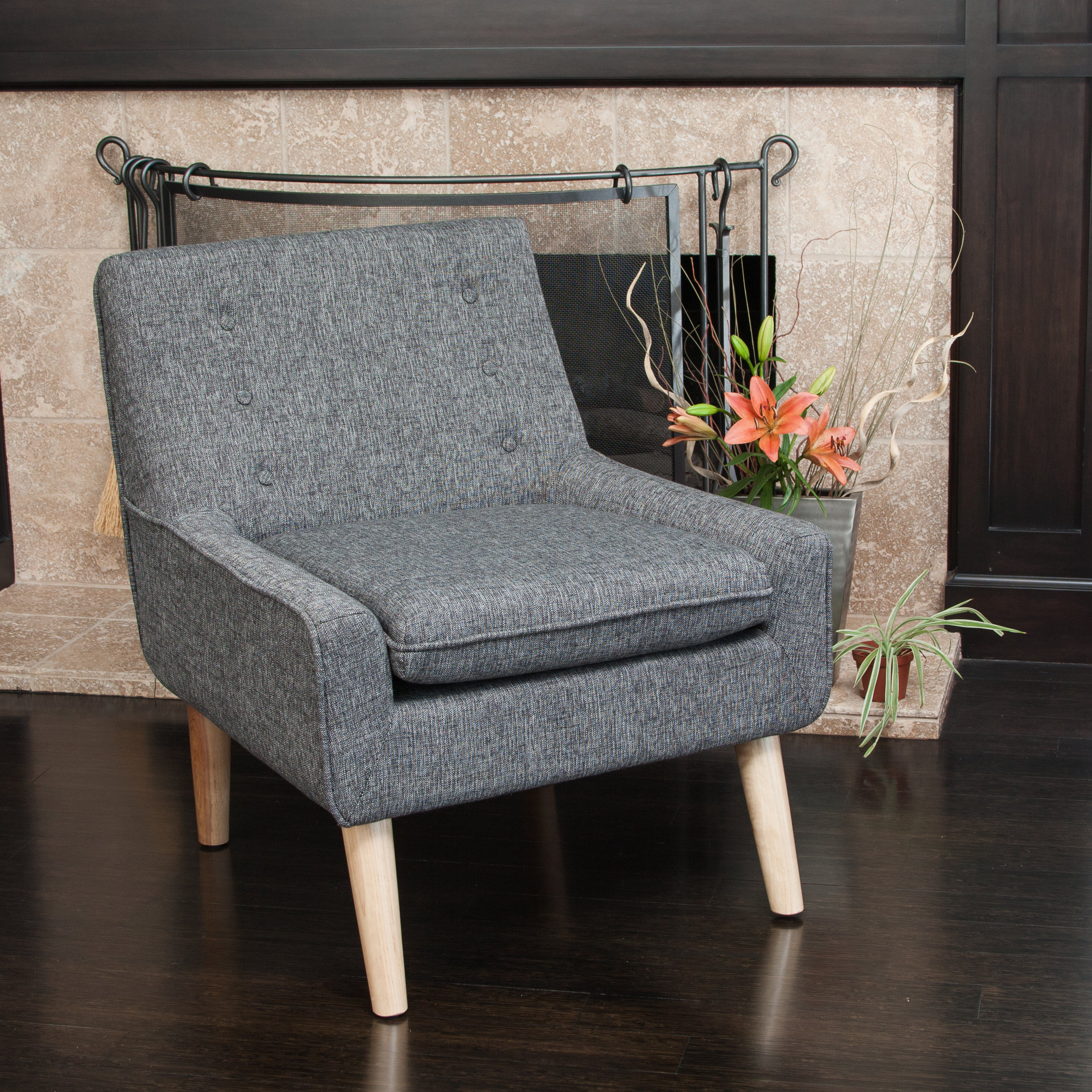 Home Loft Concepts Reese Tufted Fabric Retro Side Chair & Reviews Wayfair