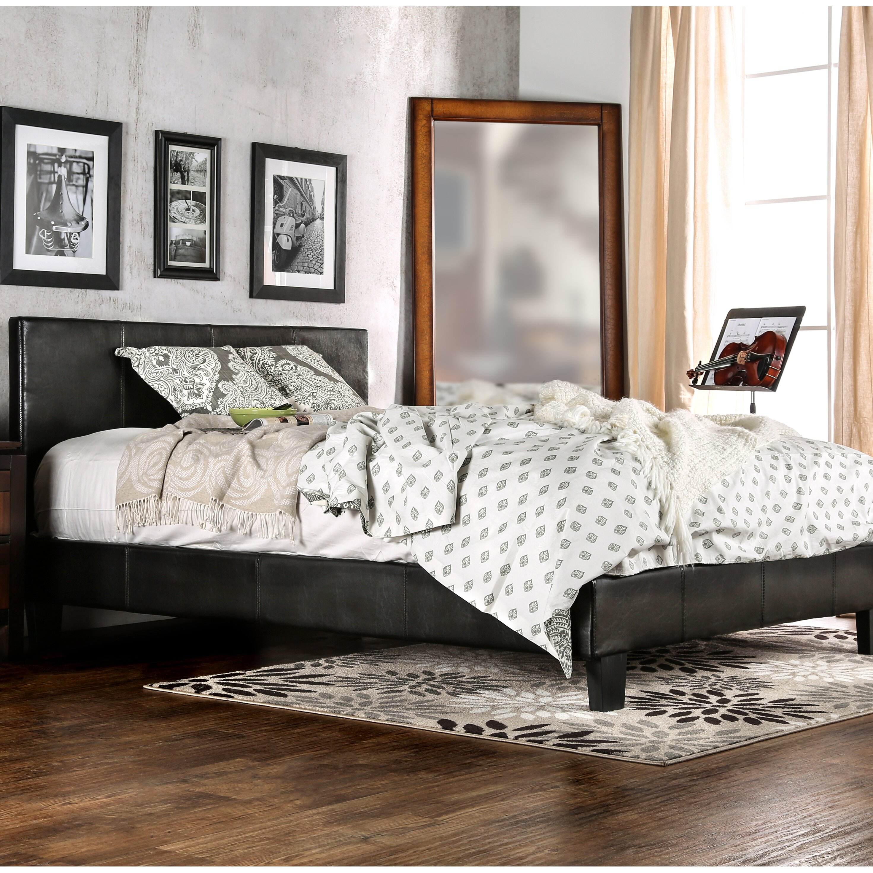 Andover Mills Aberdeen Upholstered Platform Bed & Reviews Wayfair