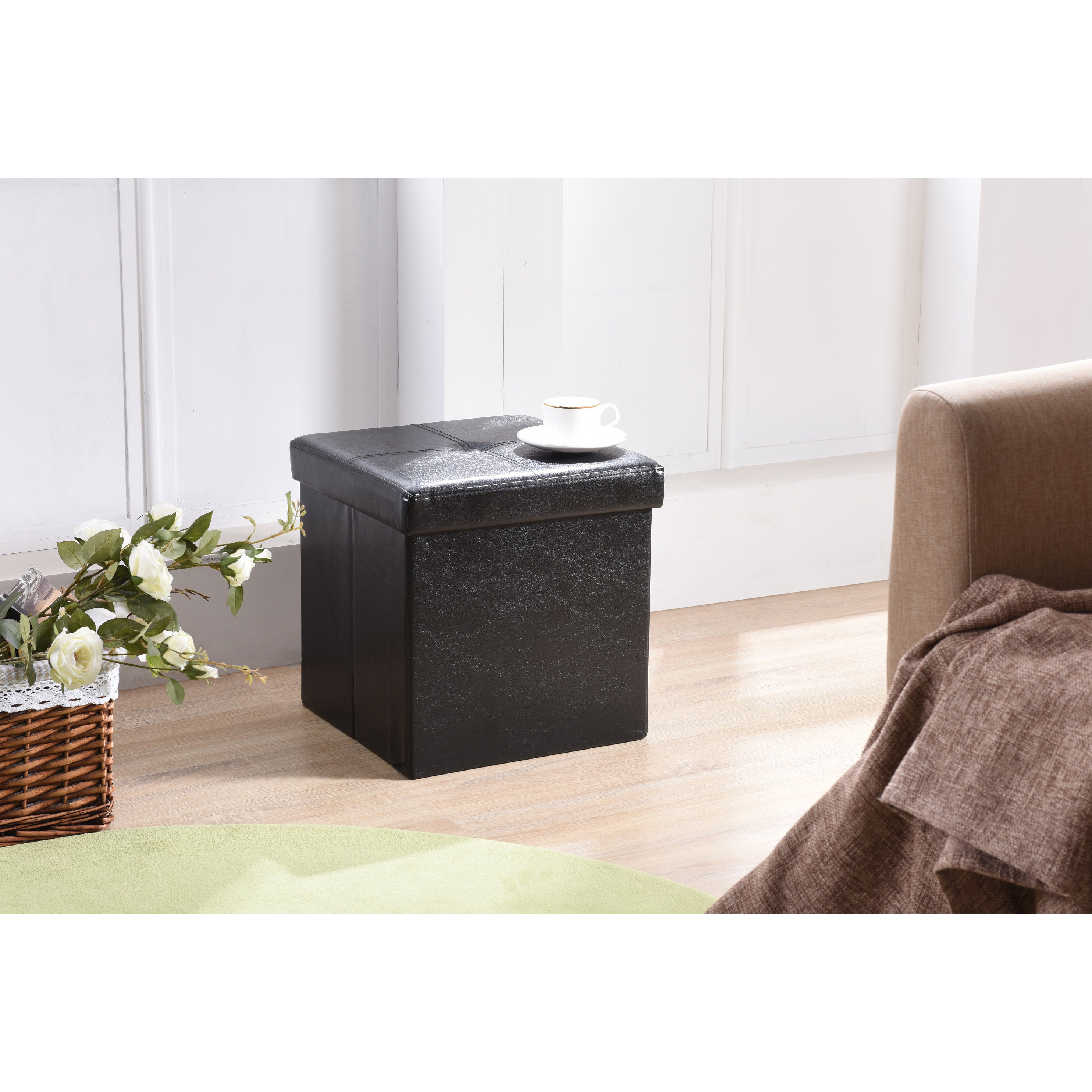 Andover Mills Carisbrooke Cube Upholstered Storage Ottoman & Reviews