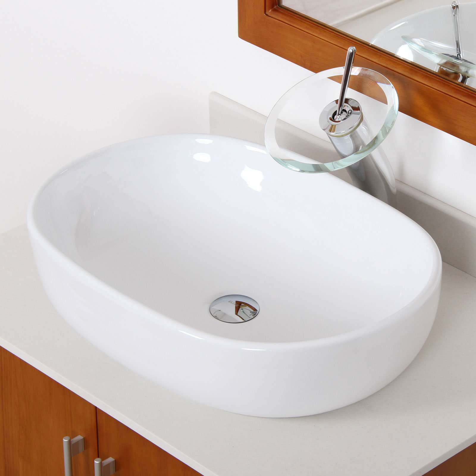 Elite Ceramic CapsuleShaped Bathroom Sink Wayfair