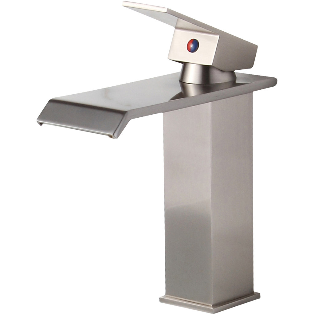 Elite Single Handle Bathroom Waterfall Faucet & Reviews Wayfair