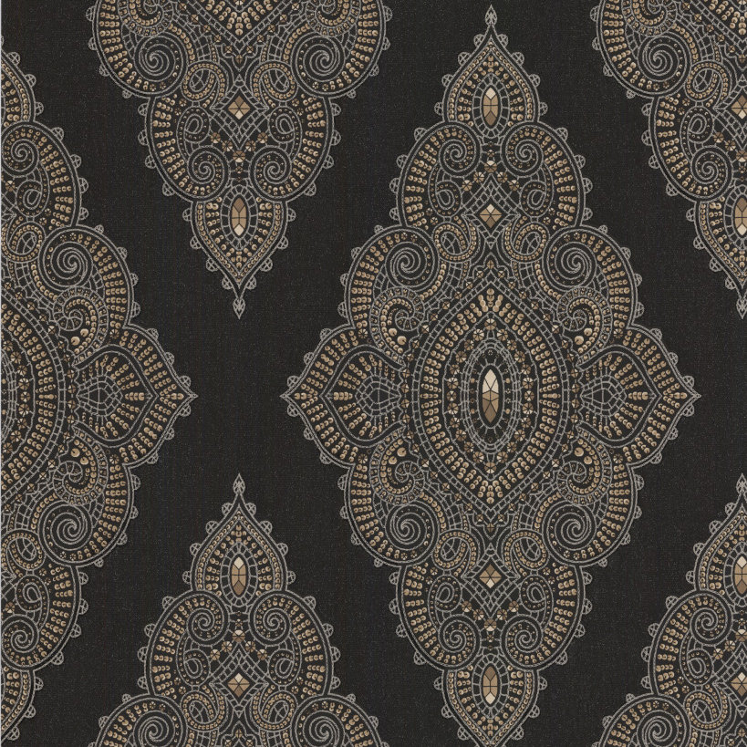 Graham & Brown Fabulous 33' x 20.5" Geometric Flocked Wallpaper & Reviews Wayfair