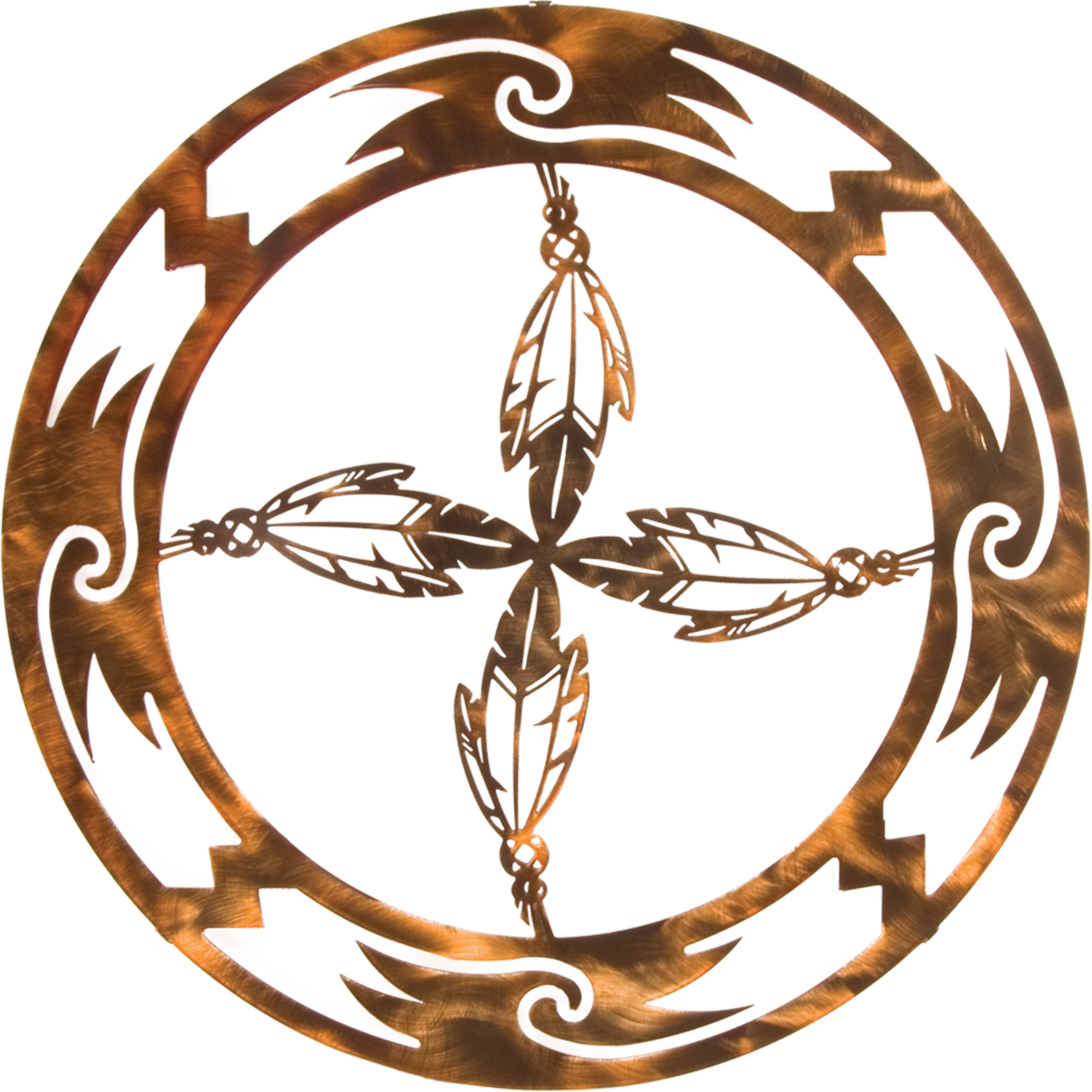 Lazart Circle of Feathers Wall Decor & Reviews Wayfair