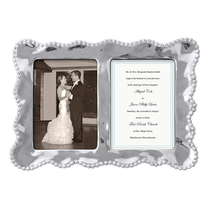 Mariposa String of Pearls Wavy Double Picture Frame Wayfair