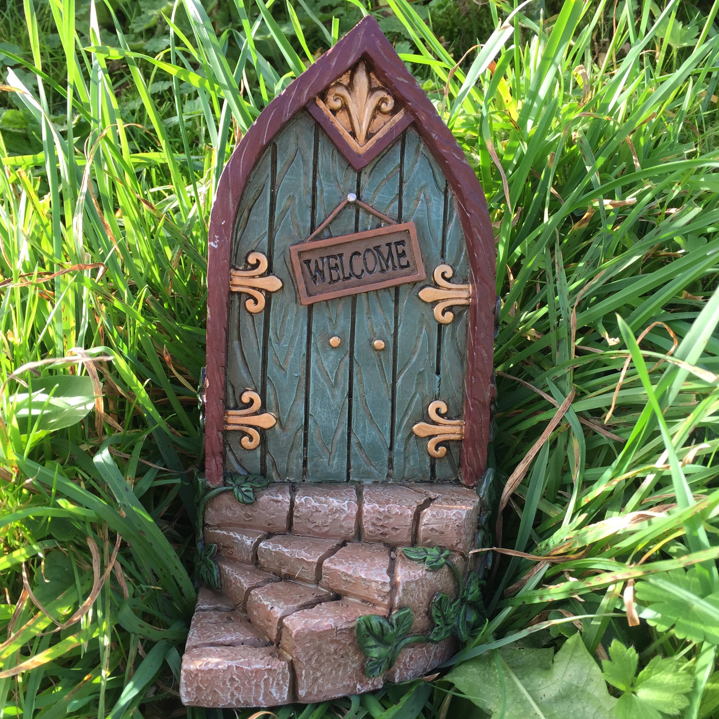 Castleton Home Fairy Curved Step Metalwork Wood Decorative 