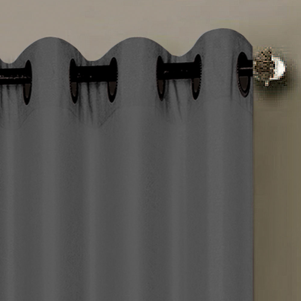 Window Elements Raphael Heathered Extra Wide Grommet Single Curtain Panel & Reviews Wayfair