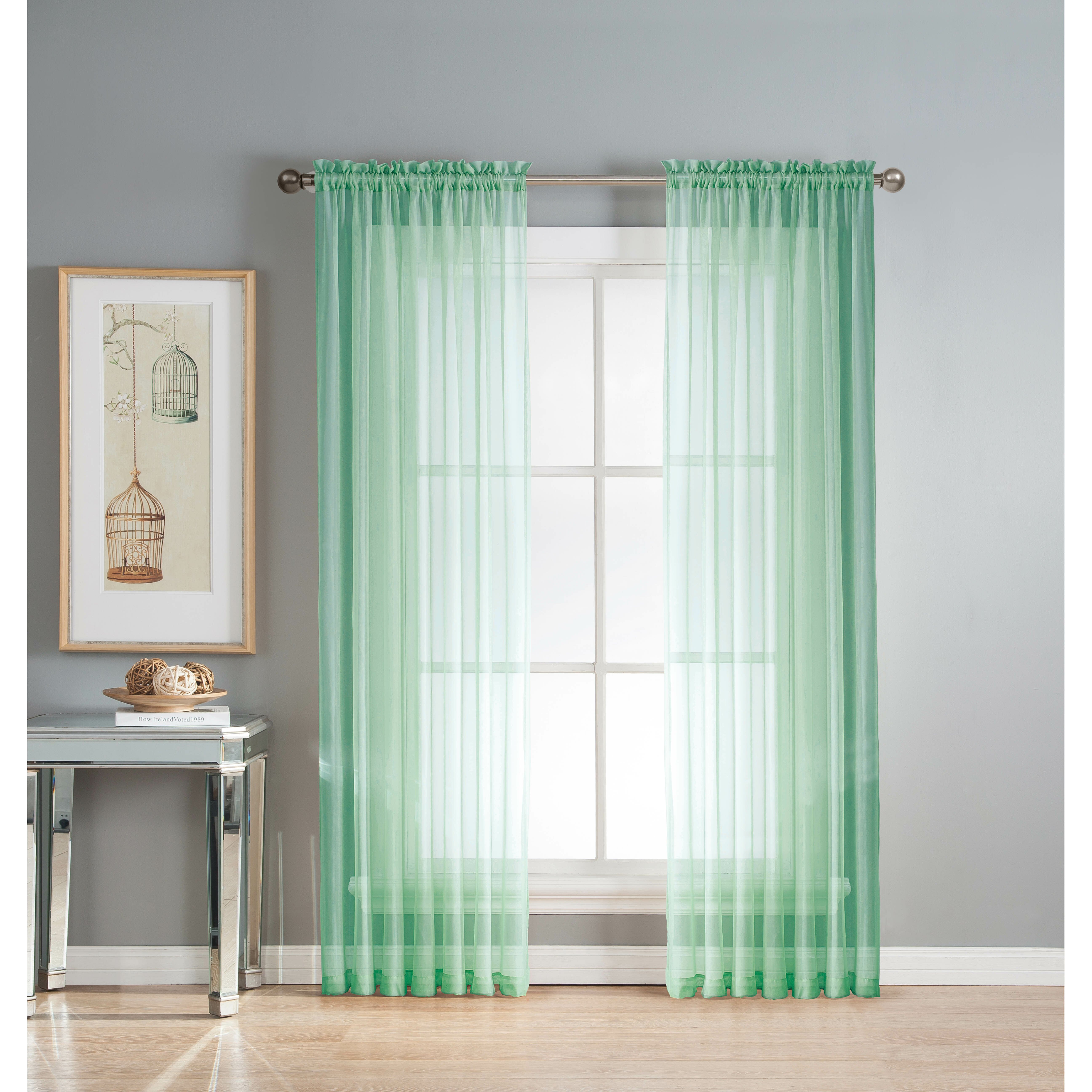 Window Elements Diamond Sheer Voile Extra Wide Rod Pocket Curtain
Panels Reviews Wayfair