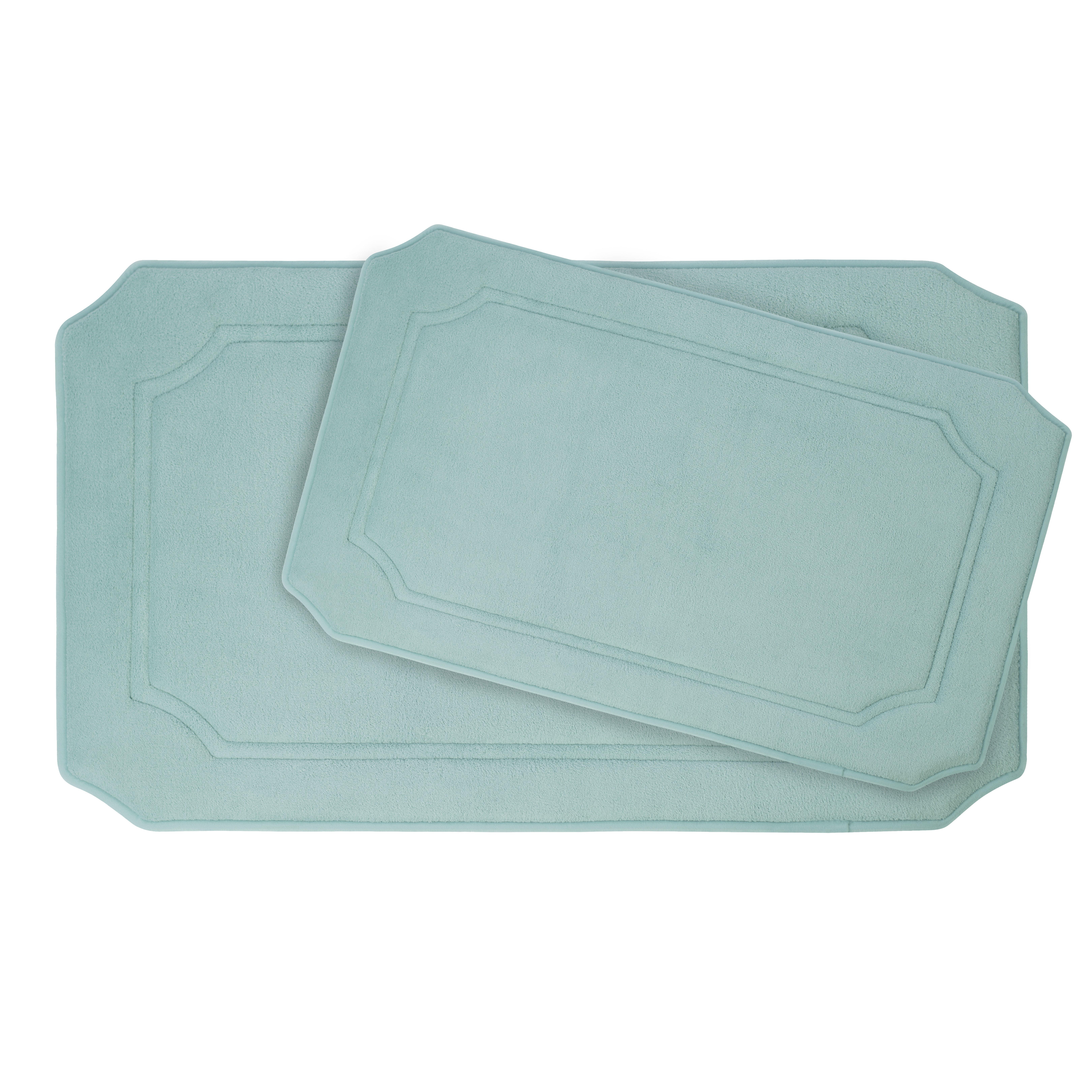 Bath Studio Walden Large 2 Piece Premium Micro Plush Memory Foam Bath