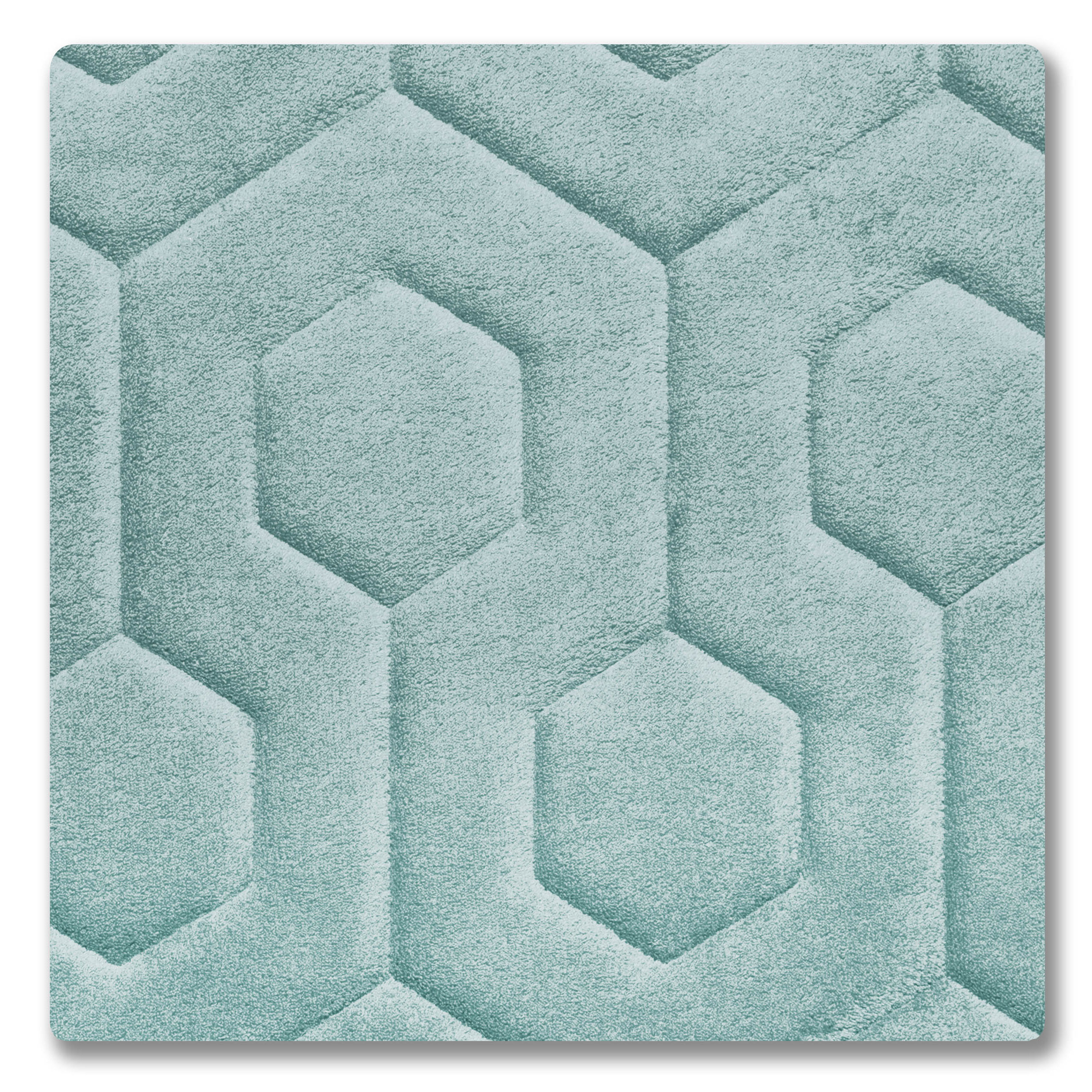 Bath Studio Hexagon Small Plush Memory Foam Bath Mat & Reviews Wayfair