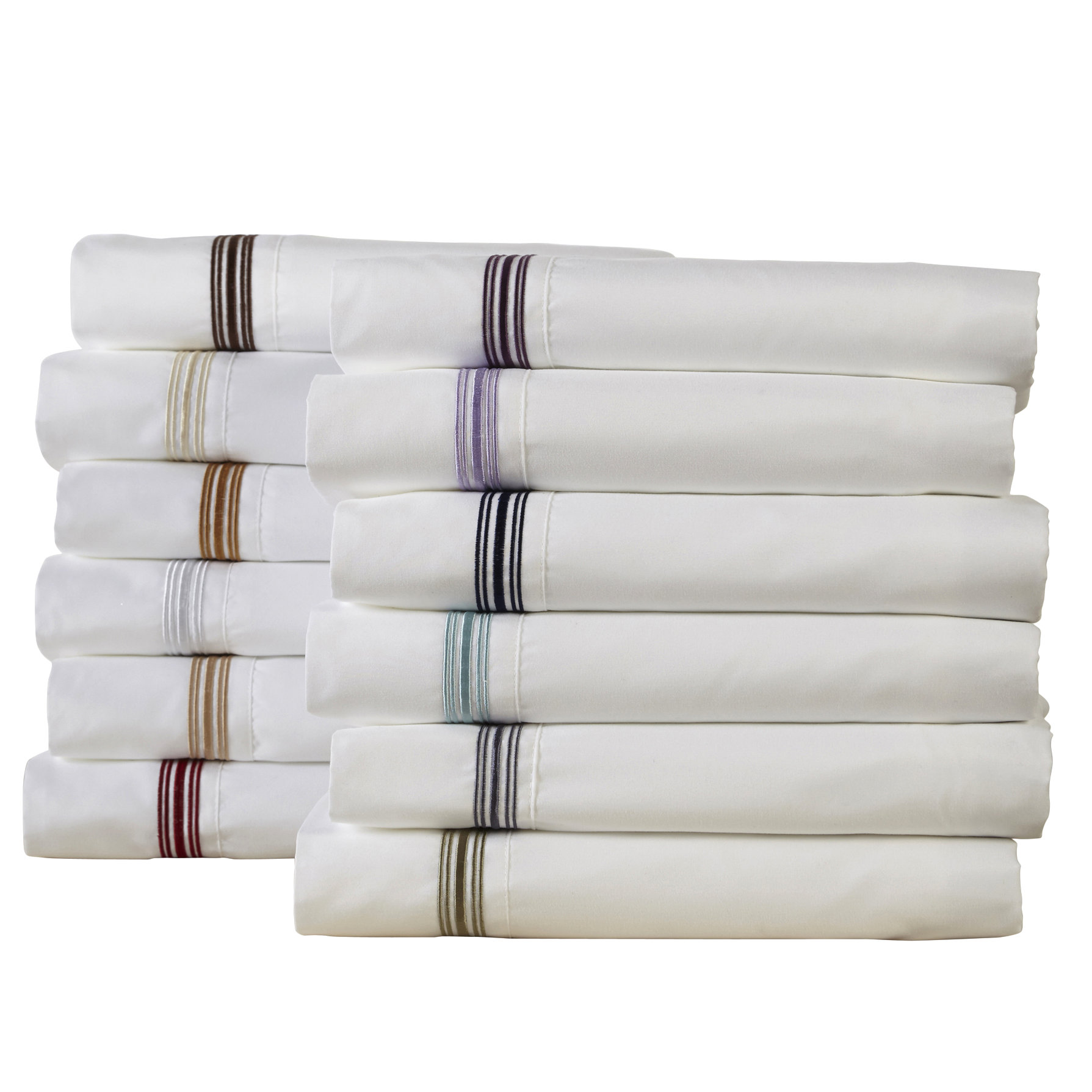 Three Posts Satin Stitch 1800 Thread Count Sheet Set & Reviews Wayfair