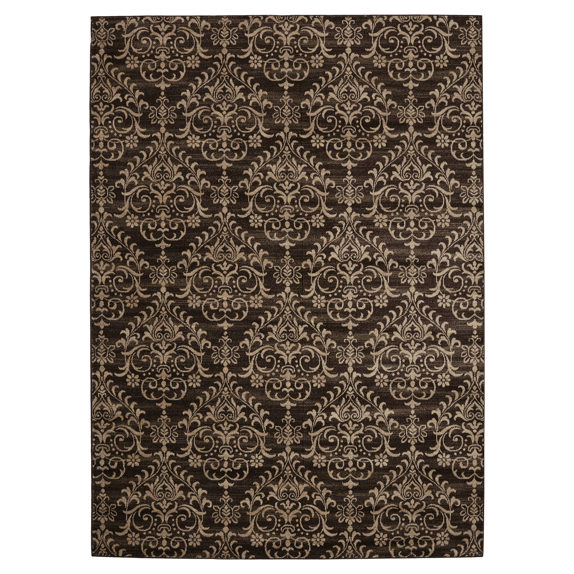 Three Posts Lakeshore Dark Brown Area Rug & Reviews | Wayfair