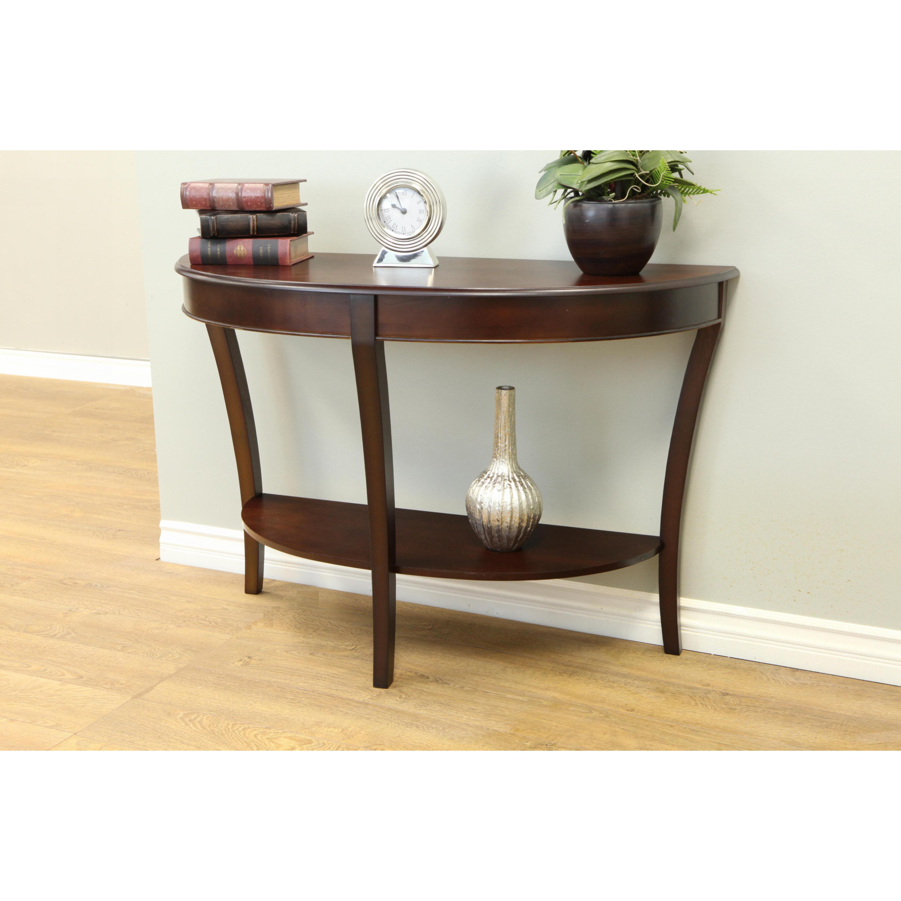 Three Posts Hickory Half Round Console Table & Reviews Wayfair