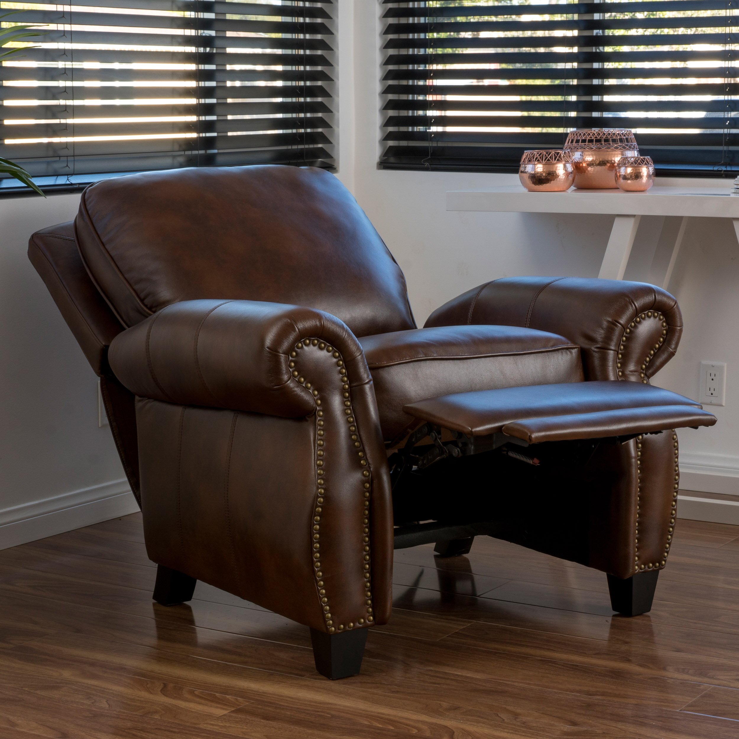 Three Posts Tully Faux Leather Recliner & Reviews | Wayfair