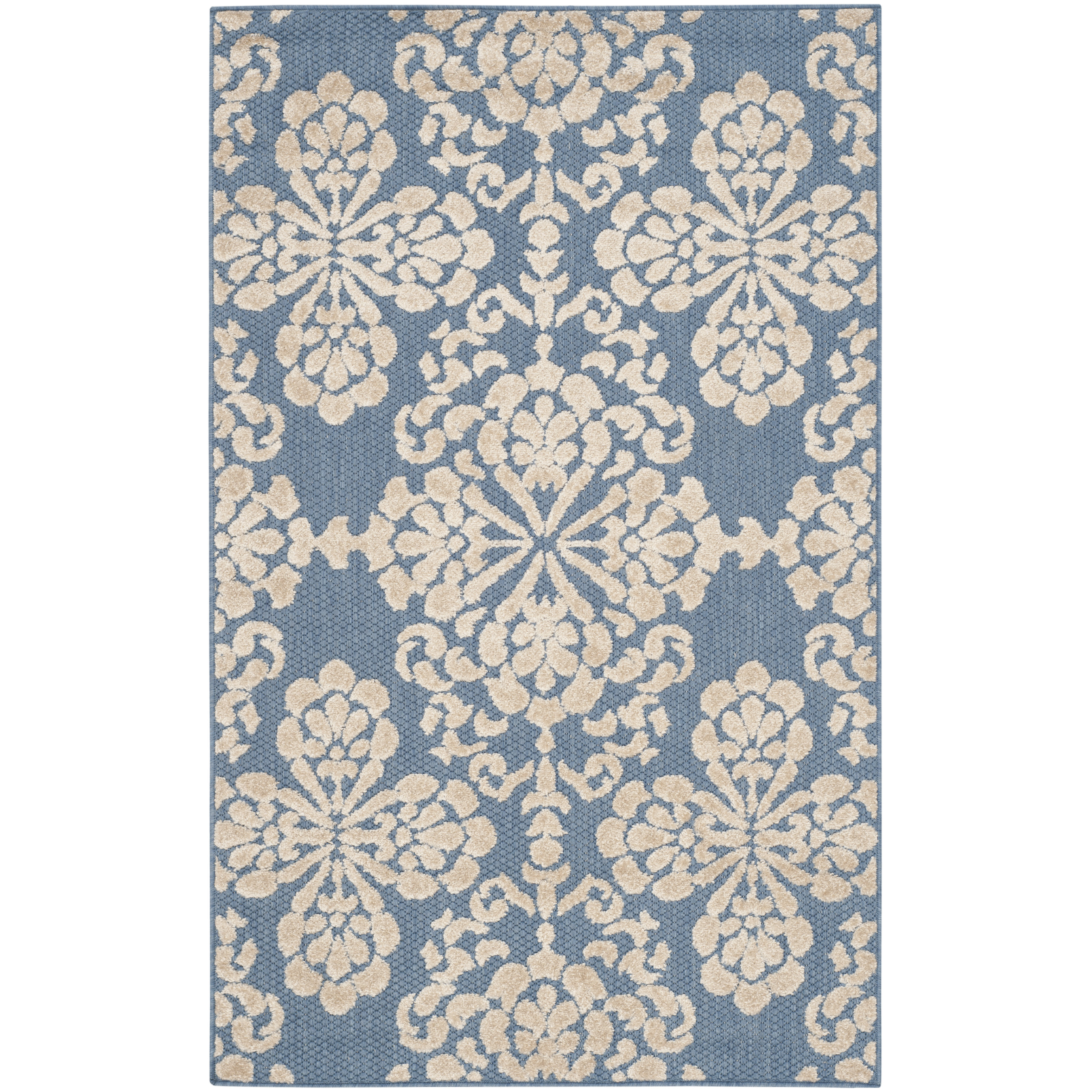 Three Posts Light Blue/Beige Indoor/Outdoor Area Rug ...