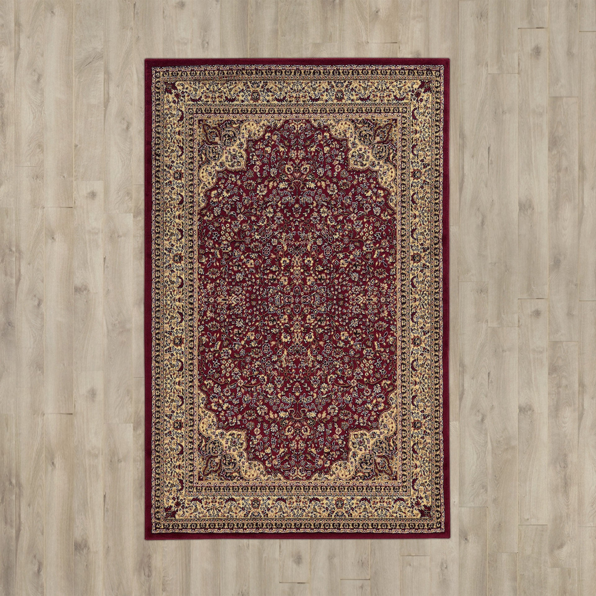 Three Posts Traditional Area Rug in Maroon & Reviews Wayfair.ca