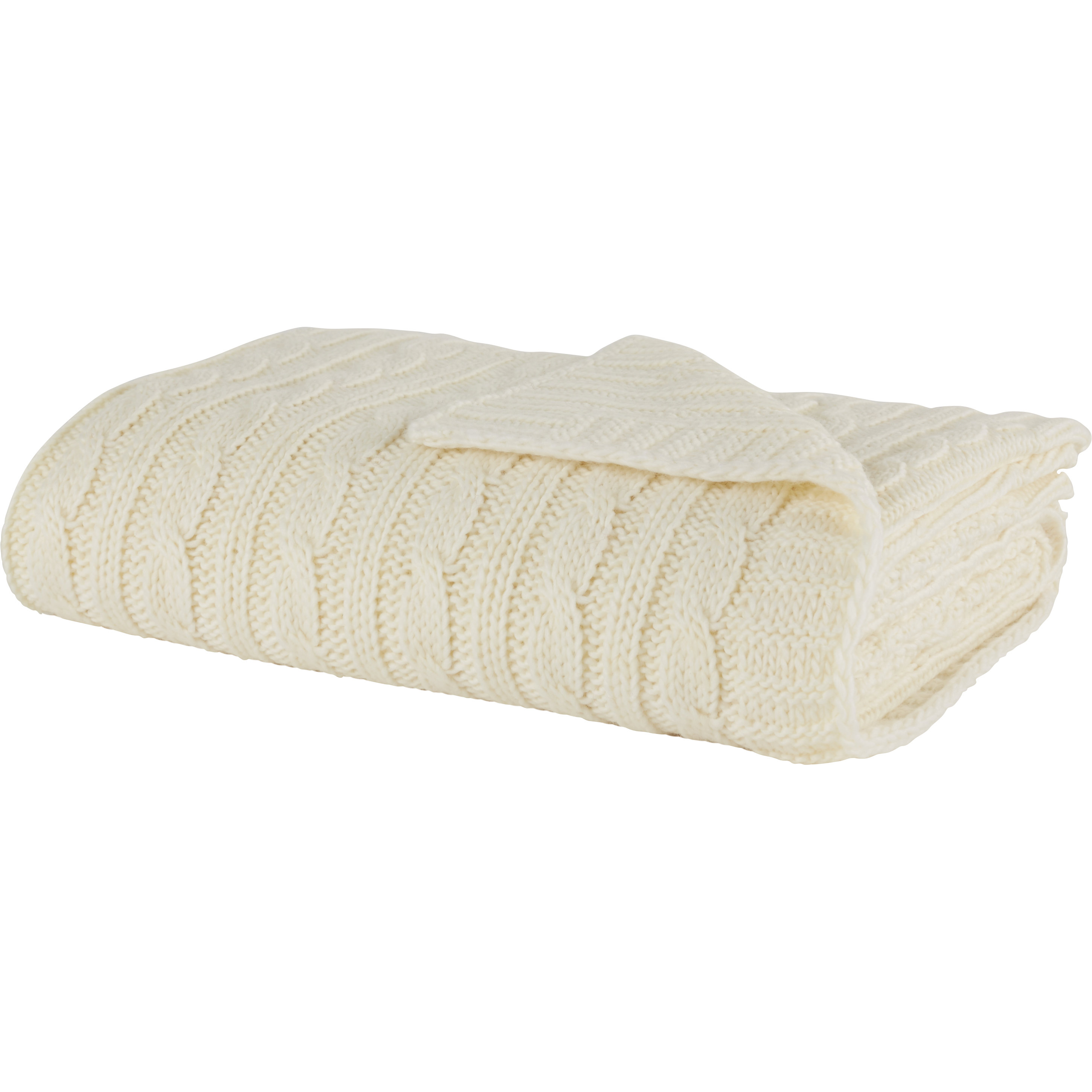 Three Posts Deluxe Cable Knit Throw Blanket & Reviews Wayfair