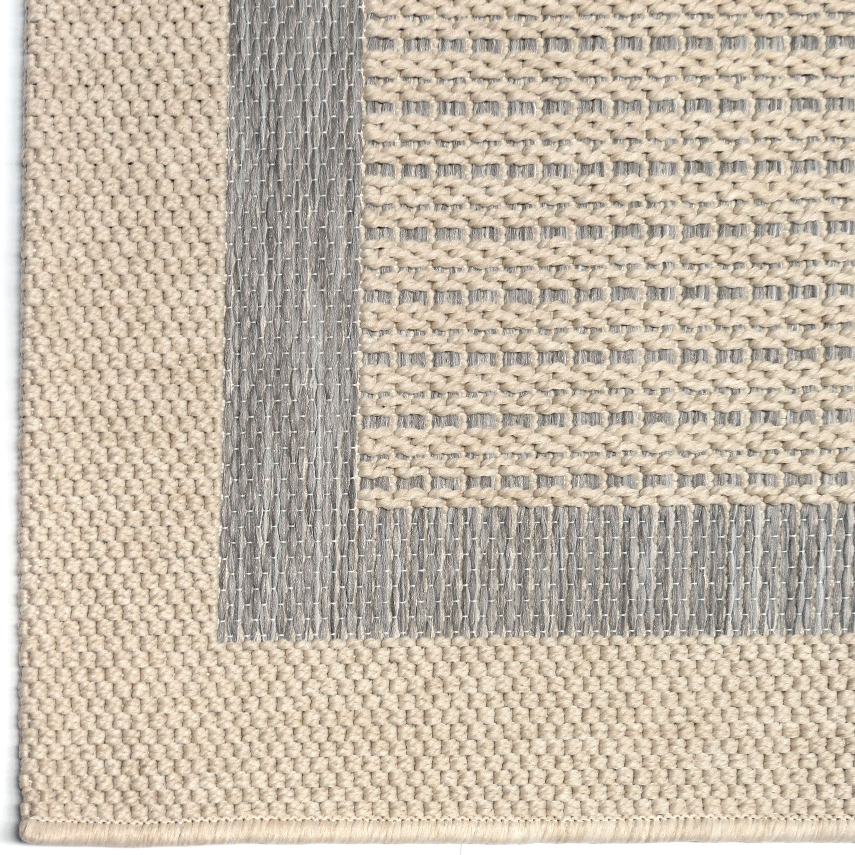 Three Posts Acton Gray/Ivory Indoor/Outdoor Area Rug & Reviews Wayfair