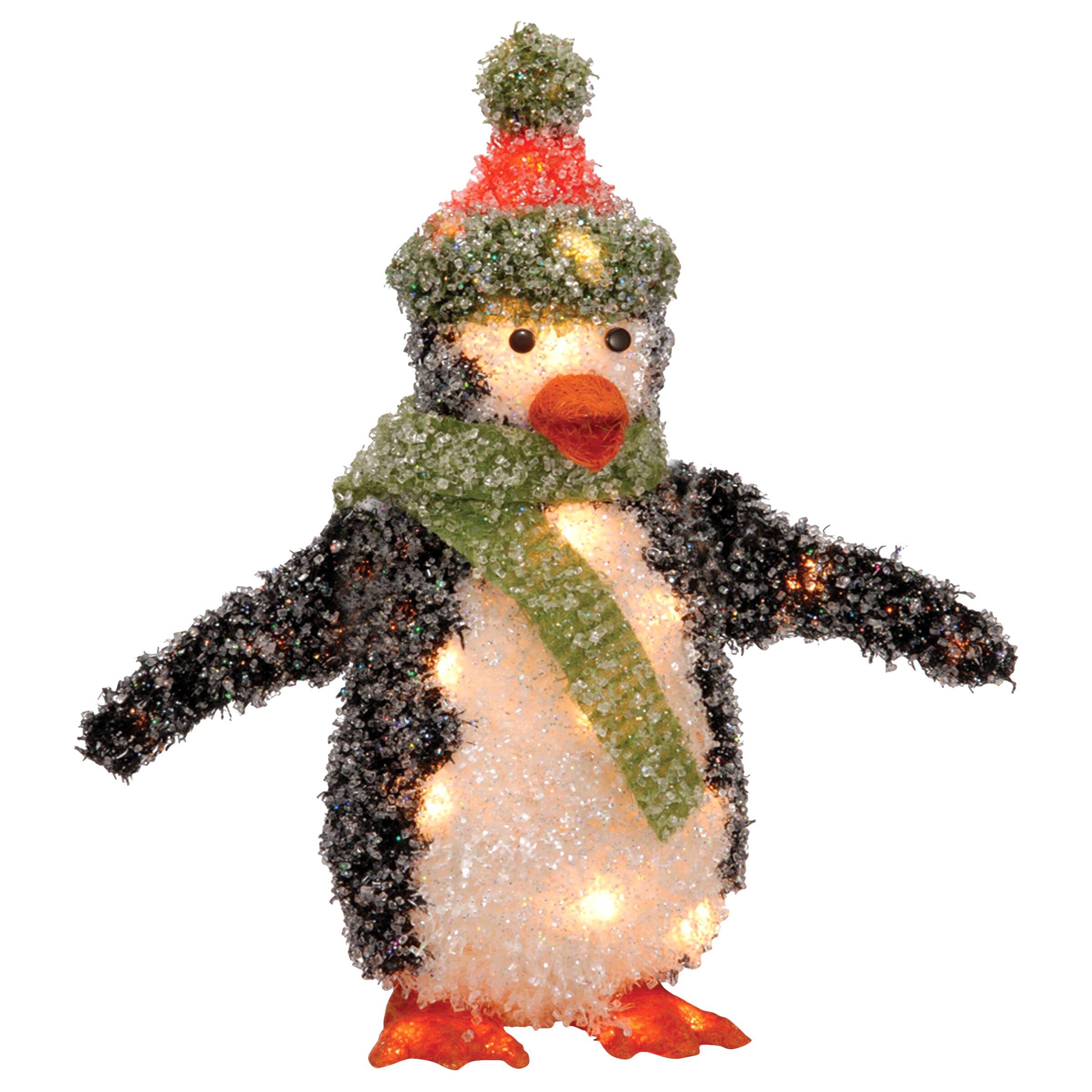 Three Posts Penguin Christmas Decoration With 35 Clear Lights & Reviews FFE