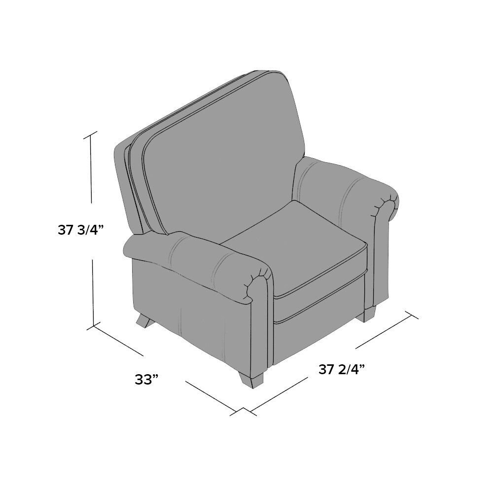 Three Posts Longview Push Back Recliner & Reviews | Wayfair