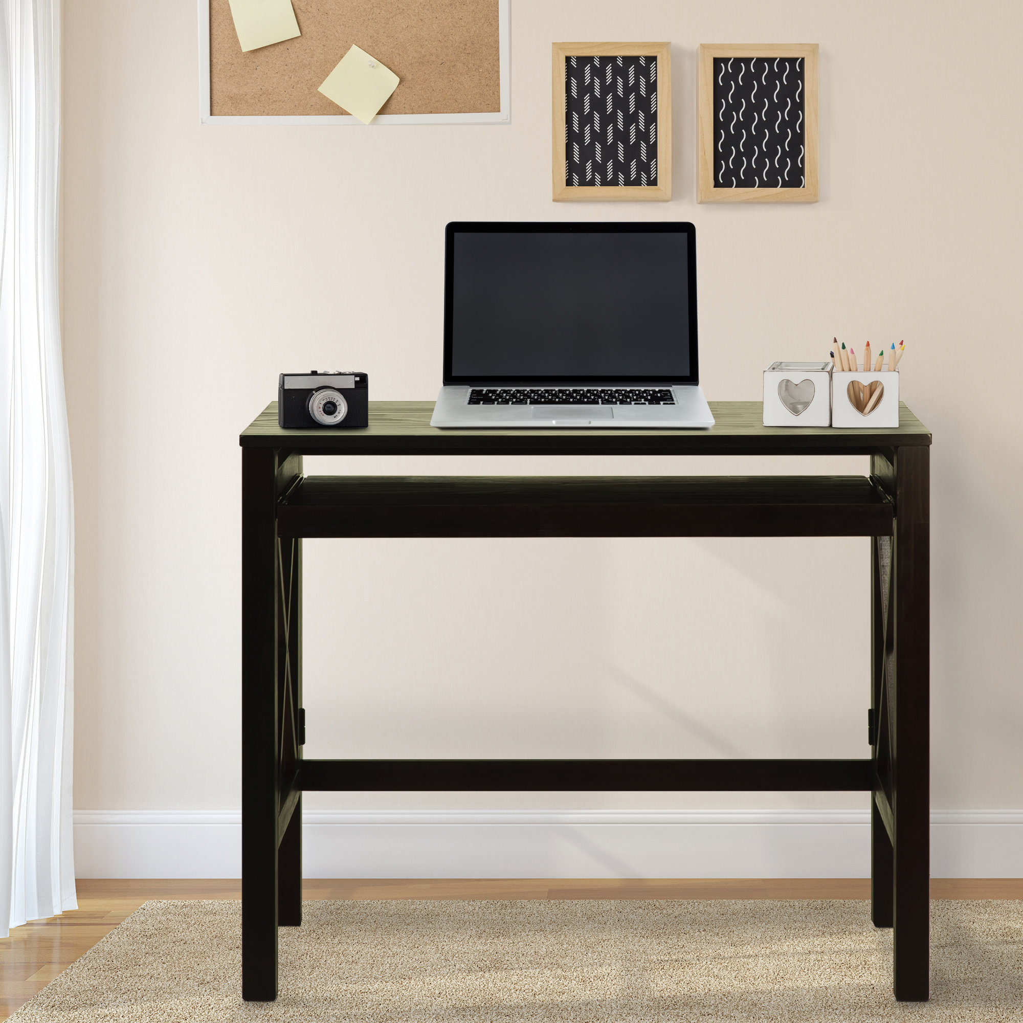 Three Posts Northumberland Computer Desk with PullOut Tray & Reviews