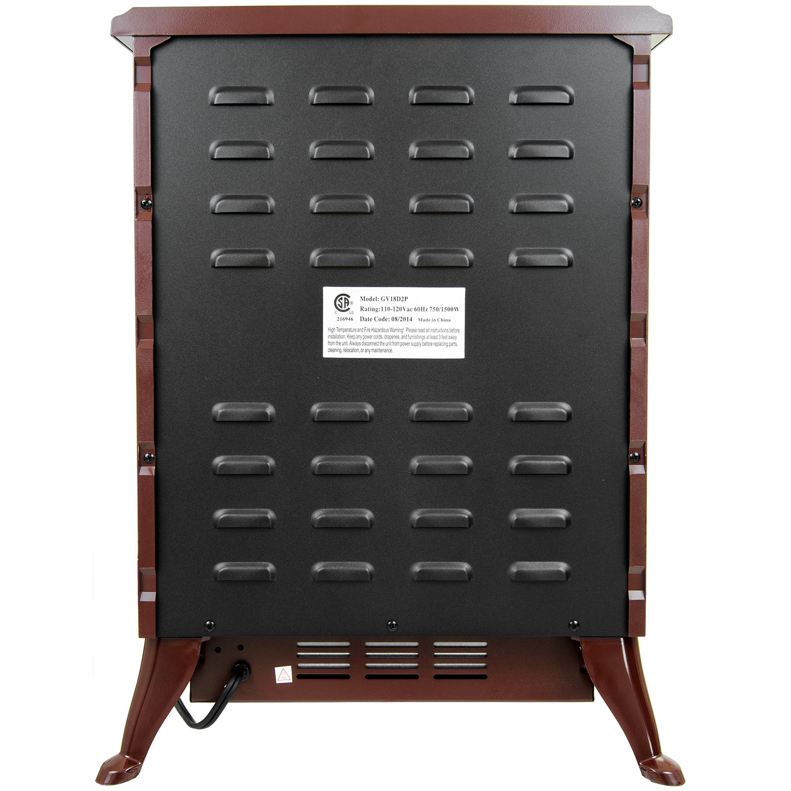 AKDY Freestanding 400 Square Foot Electric Fireplace Stove Heater