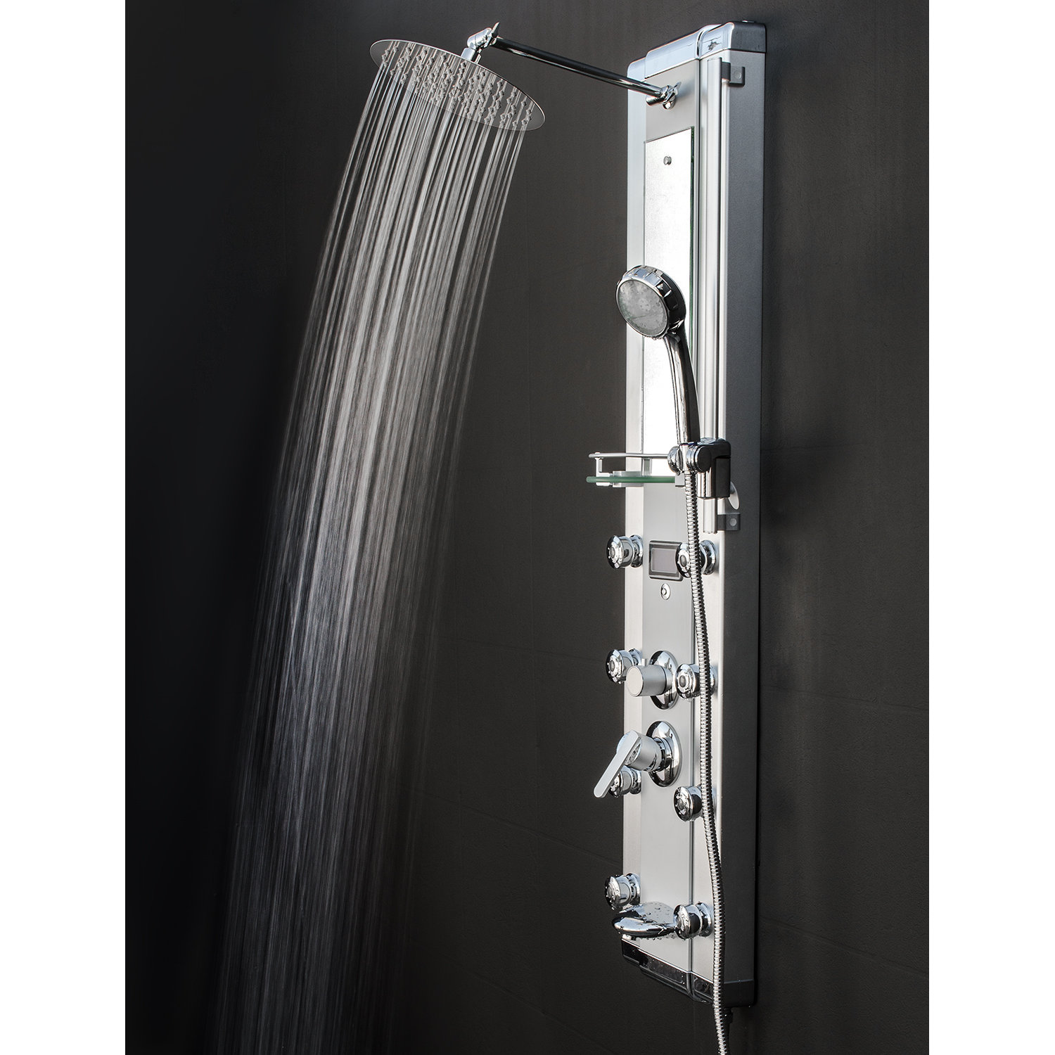 AKDY LED Tower Rainfall Shower Panel System & Reviews Wayfair