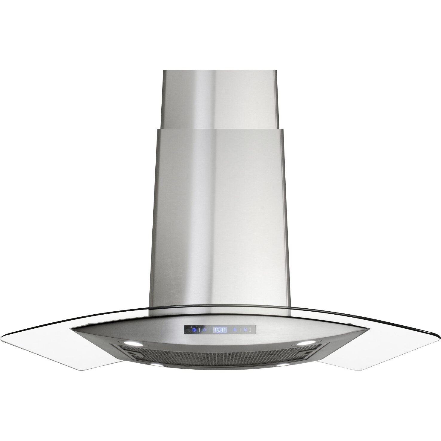 AKDY 36 400 CFM Convertible Island Range Hood