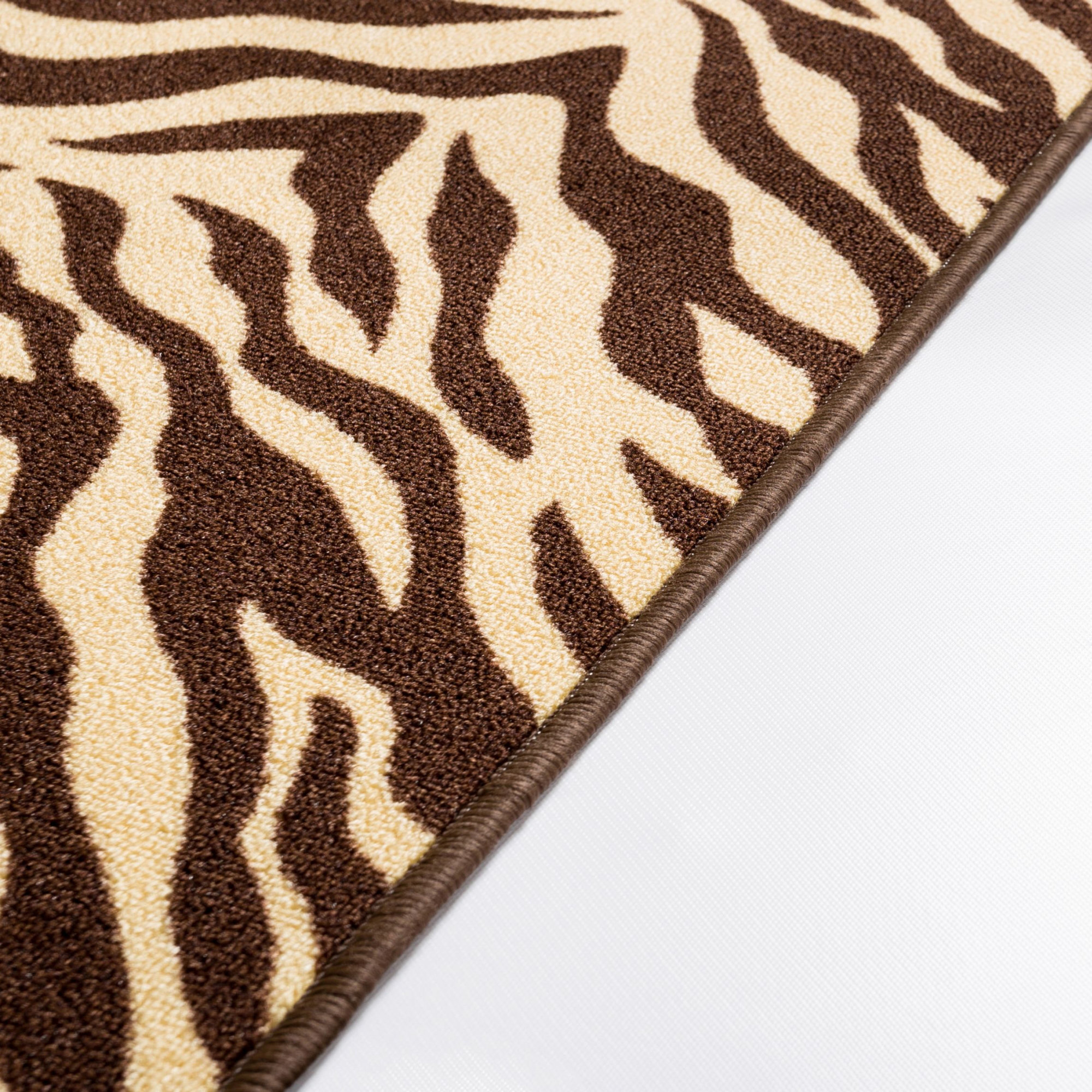 Well Woven Kings Court Brown Zebra Animal Print Rug & Reviews | Wayfair